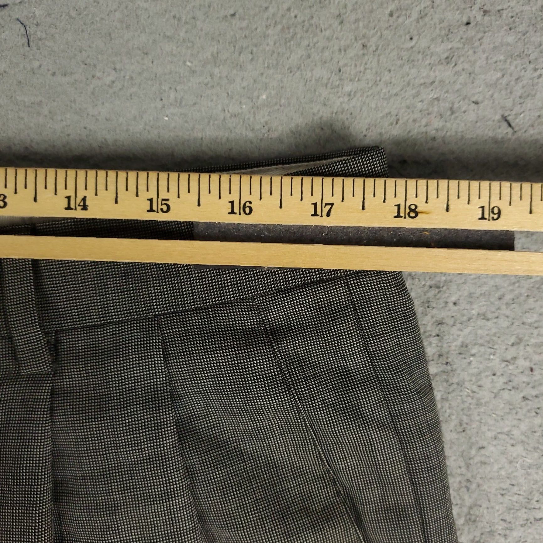 Zanella Zanella Gray Wool Pleated Chino Pants 35x28 Regular Fit Mens Size US 35 - 4 Thumbnail