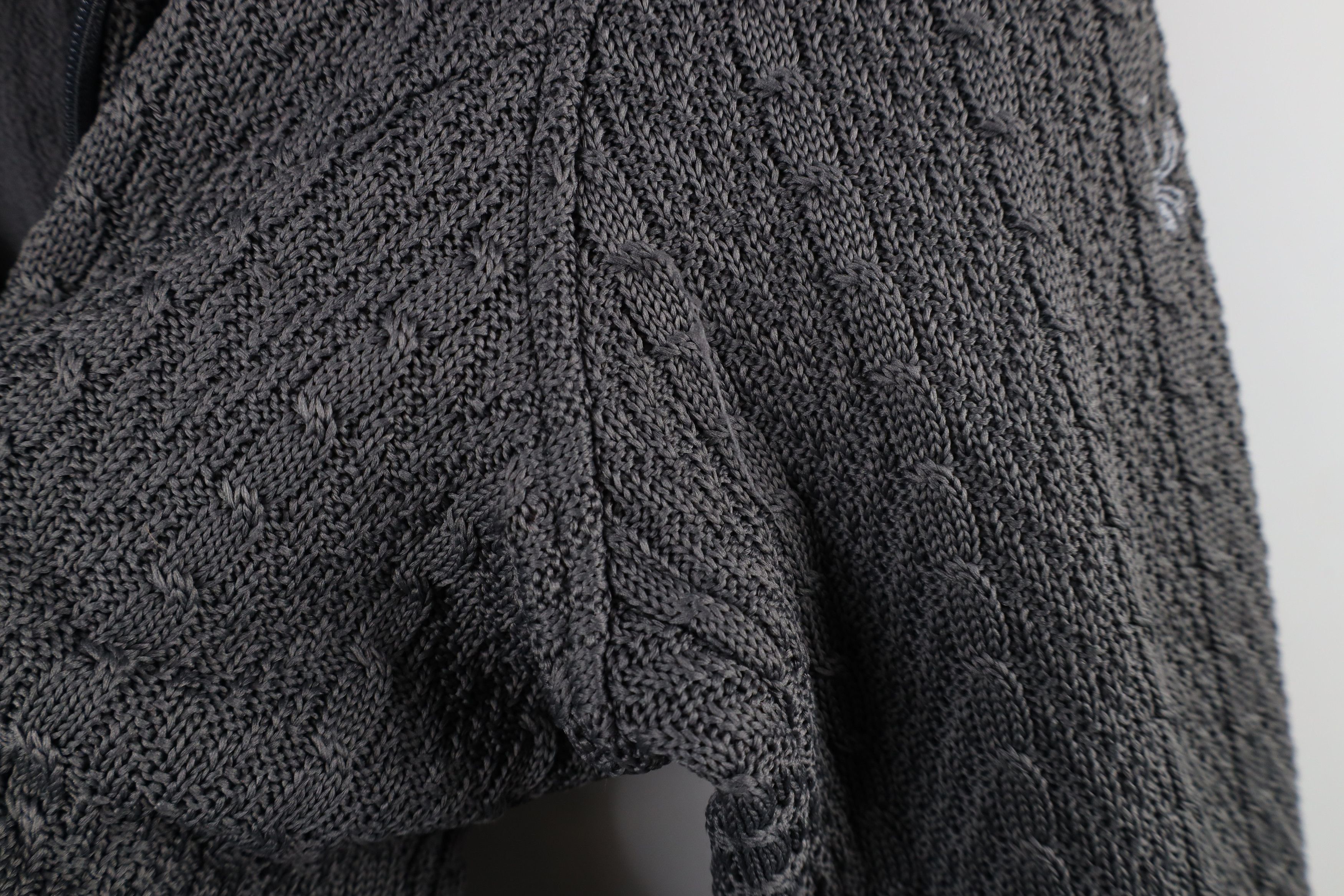 Spyder × Vintage Spyder Chunky Major Cable Knit Stryke Sweater Jacket Gray Size XL / US 12-14 / IT 48-50 - 5 Thumbnail