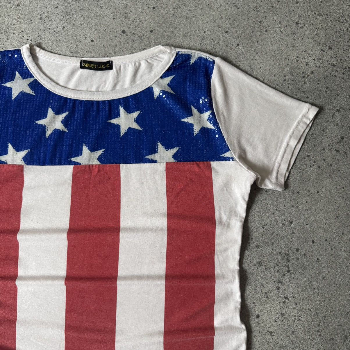 Hysteric Glamour Amazing Y2K Aesthetic USA Flag Sexy Glamour T-Shirt Size M / US 6-8 / IT 42-44 - 5 Thumbnail