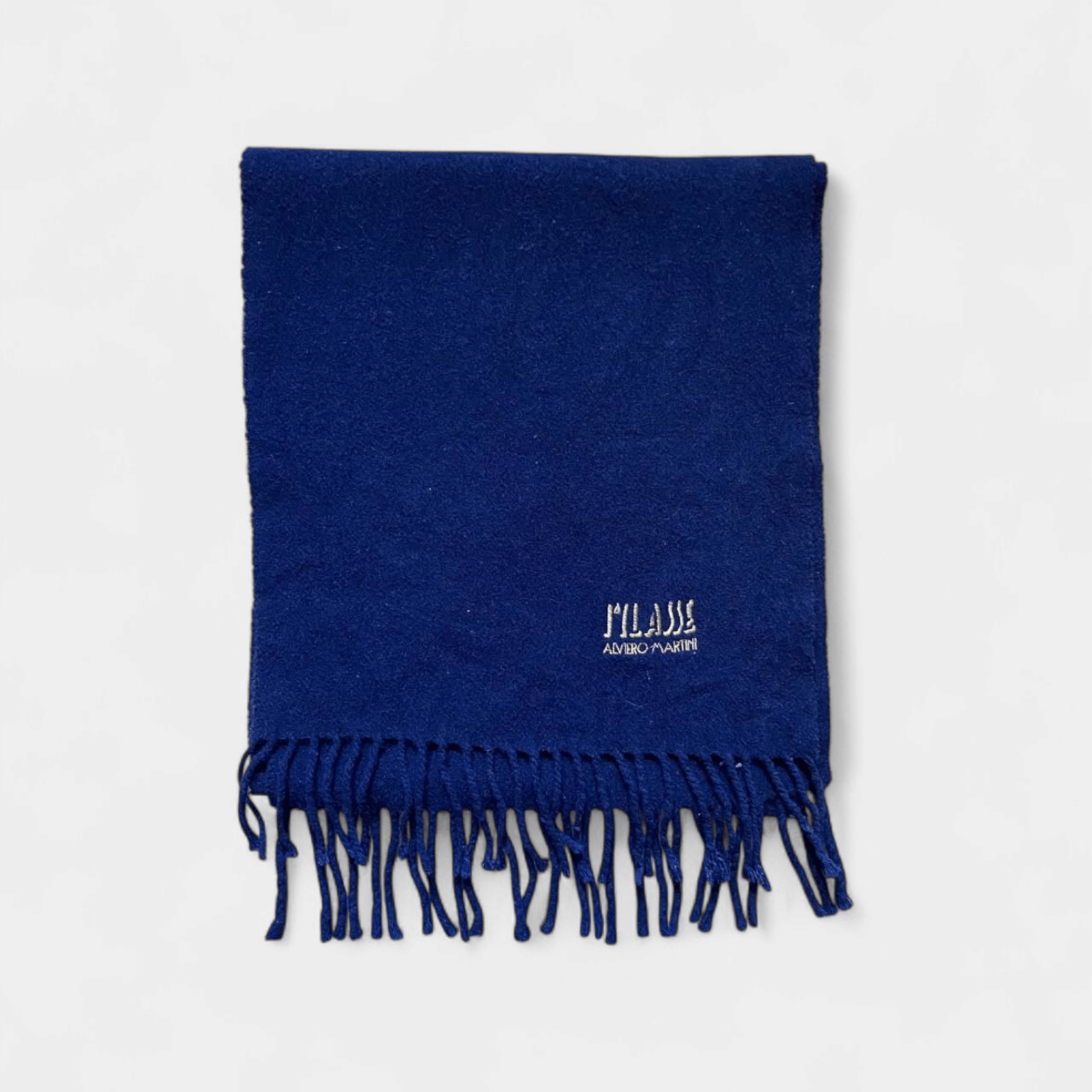 Alviero Martini Alviero Martini Navy Wool Scarf Size ONE SIZE - 1 Thumbnail