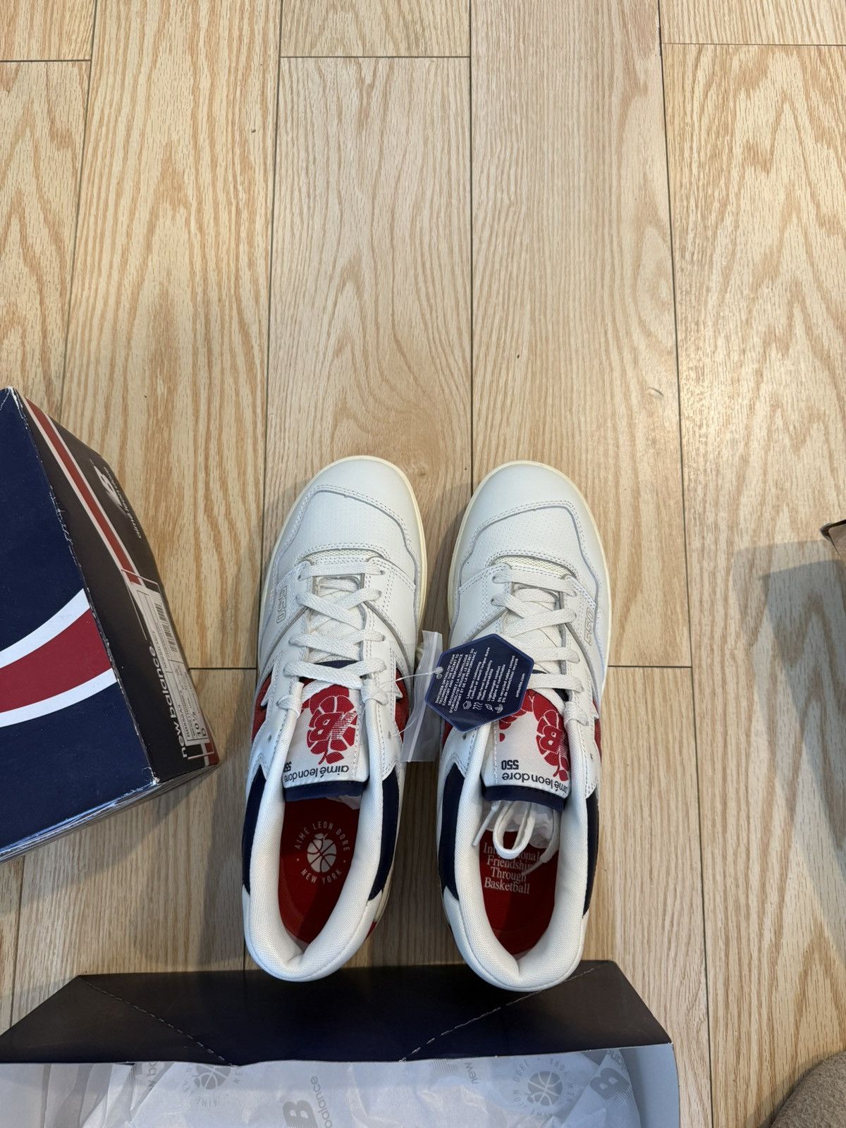 Aime Leon Dore × New Balance Aime Leon Dore NB 550 size 10.5 navy/red Size US 10.5 / EU 43-44 - 4 Thumbnail