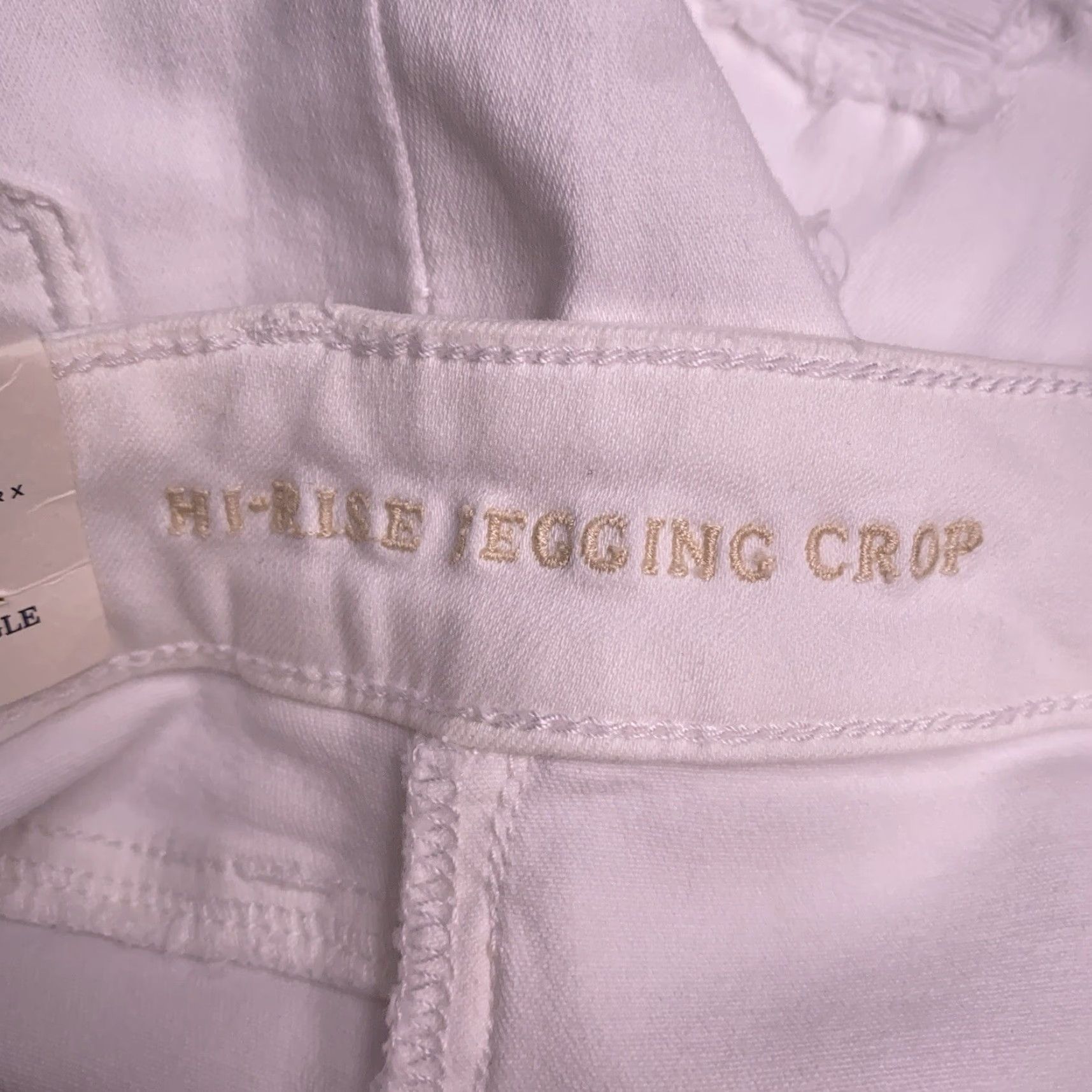 American Eagle Outfitters American Eagle Outfitters Jegging White High Rise 0 Short Denim 5-Pocket Stretch Belt Loops Logo Distressed Light Wash Womens Jeans XS? Size 25" / US 0 / IT 36 - 6 Thumbnail