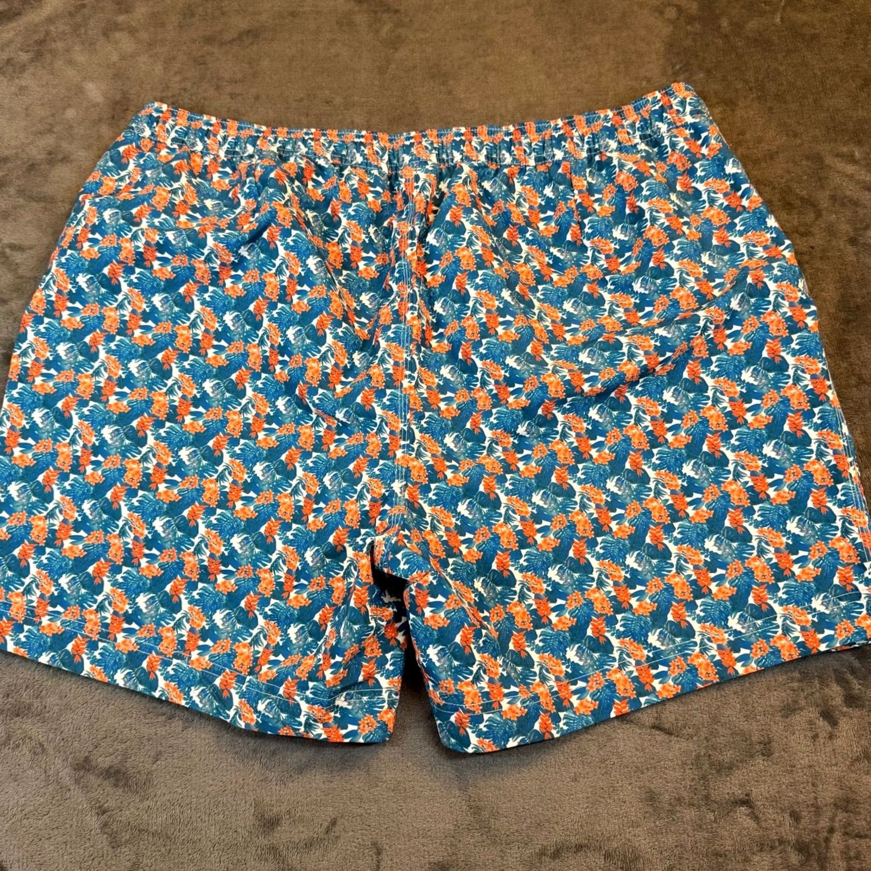 Cremieux Cremieux Swim Trunks Mens XL Multicolor Floral Water-Repellent UV-Protection Lined Drawstring Inseam 5.5 In NWT Size US 36 / EU 52 - 4 Thumbnail