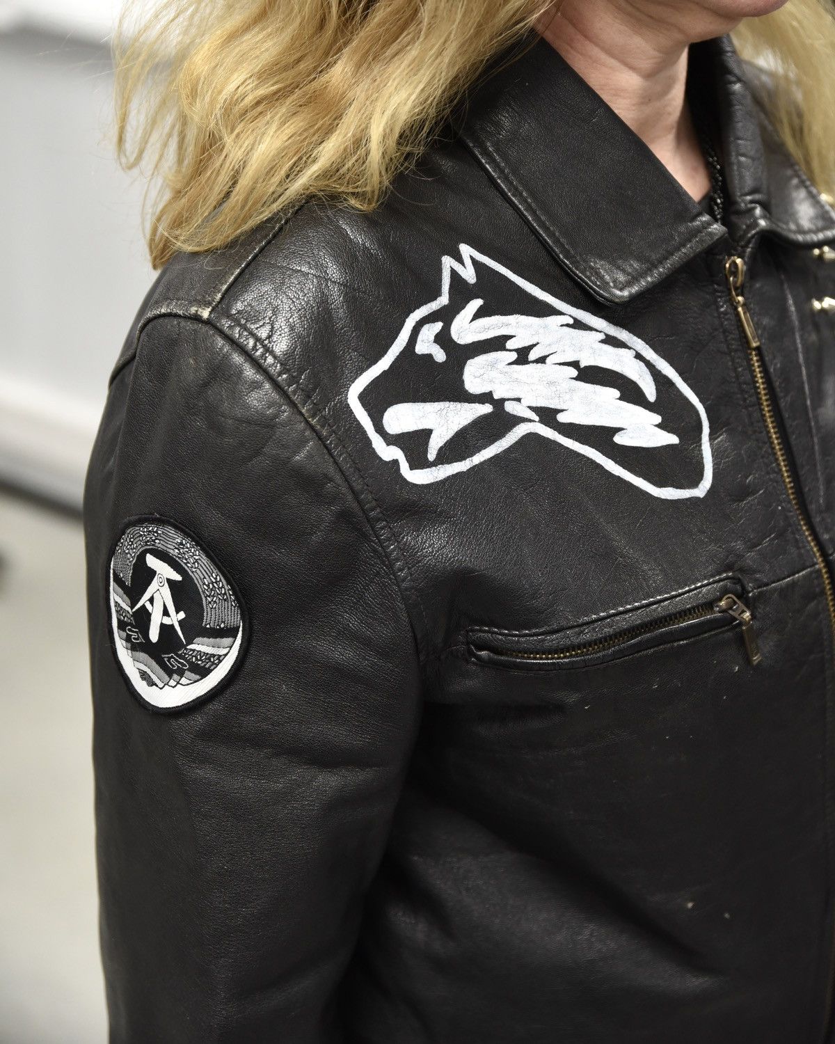 Band Tees × Vintage Vintage Kenvelo X DDR Punk X ZSK Leather Jacket Size US M / EU 48-50 / 2 - 4 Thumbnail