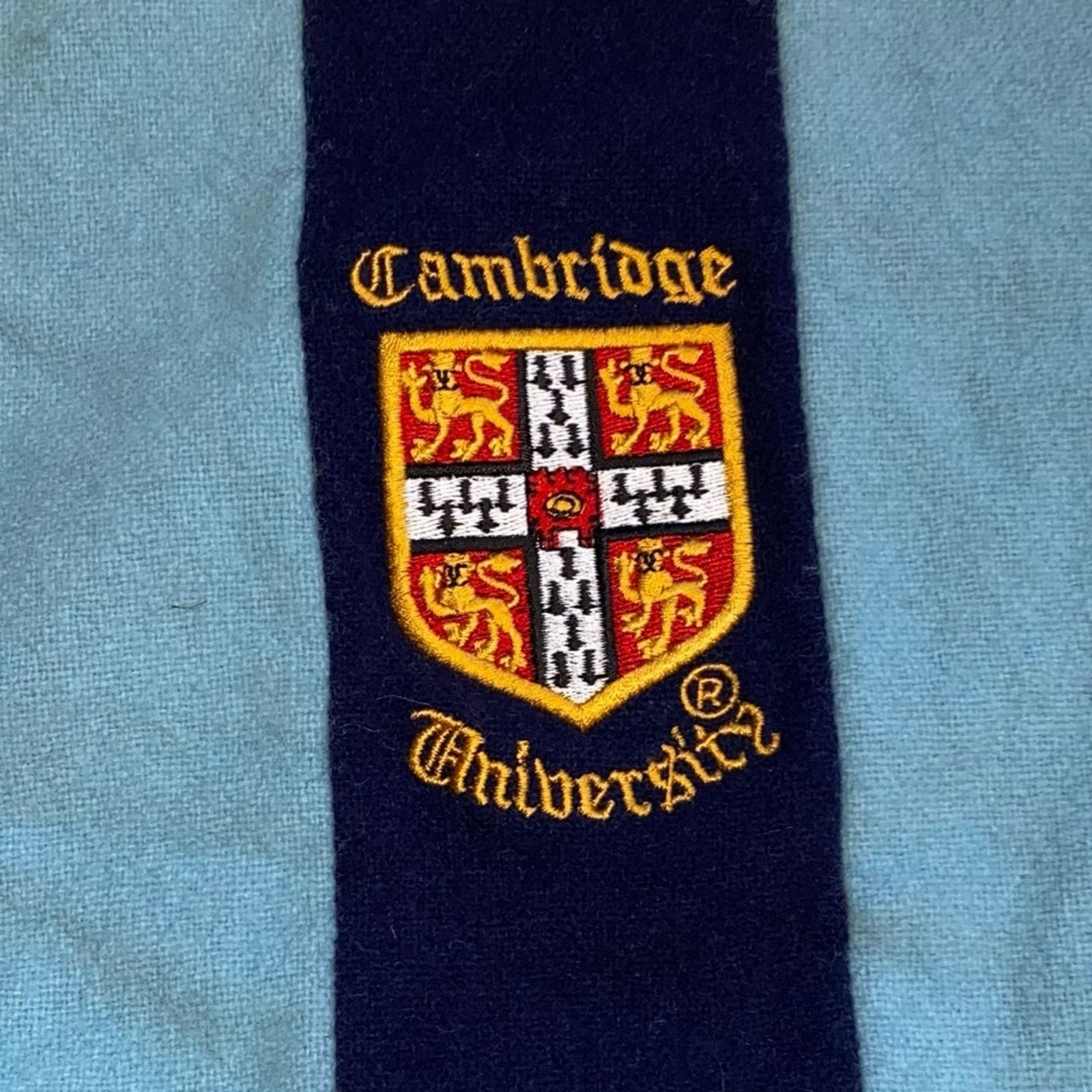 Hardy Amies Vtg Ryder & Amies Cambridge Corpus Christi Wool Scarf Size ONE SIZE - 10 Thumbnail