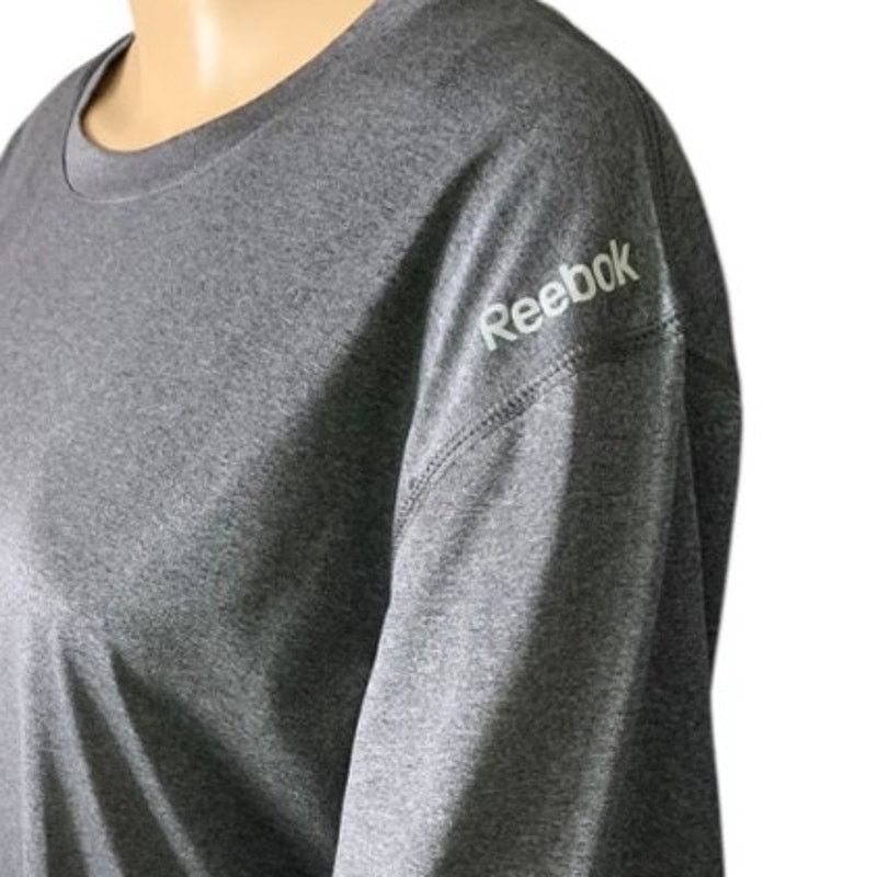 Reebok Reebok Women's Size Large Soft Shirt Logo Short Sleeve Crew Size L / US 10 / IT 46 - 4 Thumbnail