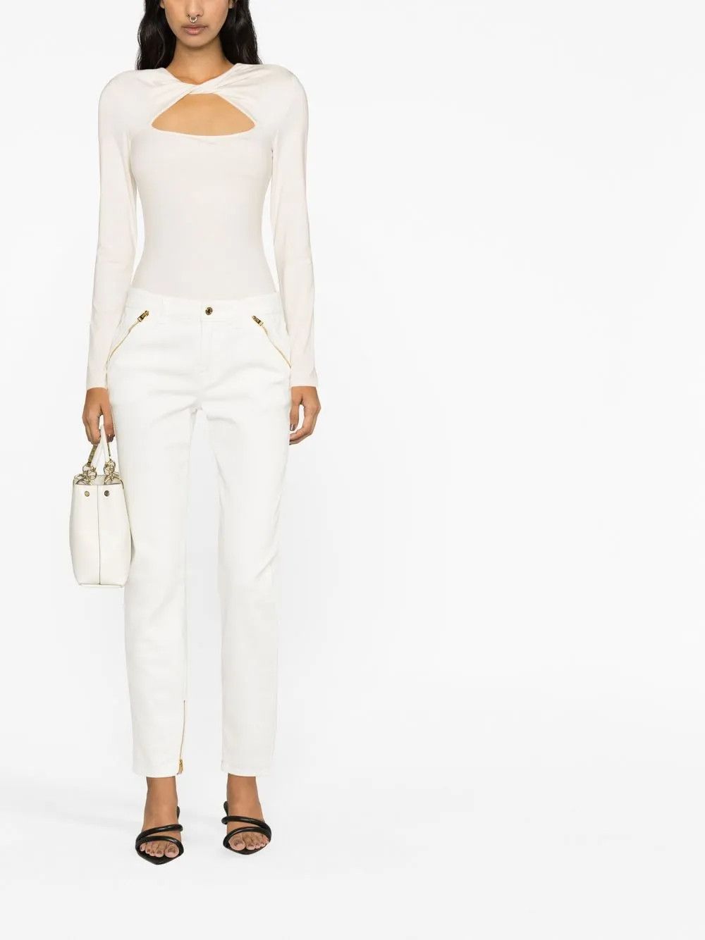 Tom Ford o1y0126 Casual Pant in White Size 27" / US 4 / IT 40 - 4 Thumbnail