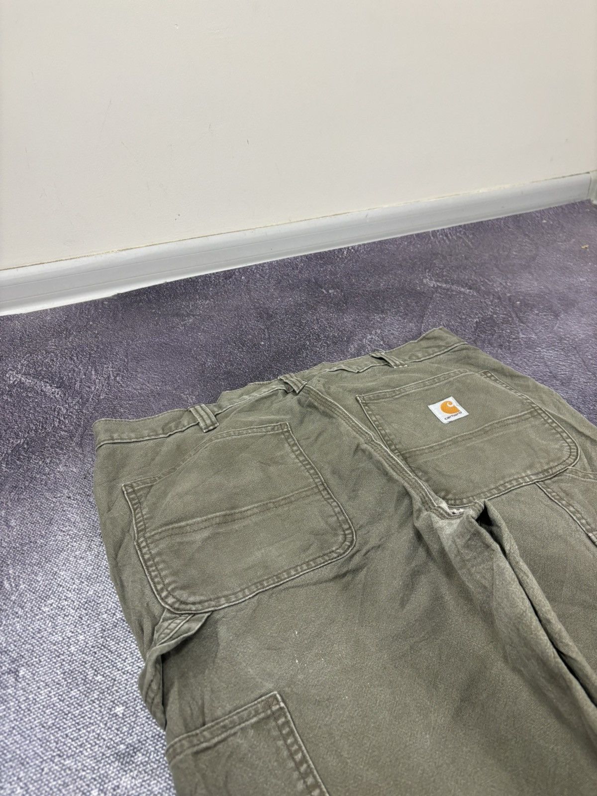 Carhartt Vintage Carhartt Rugged Flex Olive Utility Work Baggy Pants Size US 36 / EU 52 - 6 Thumbnail