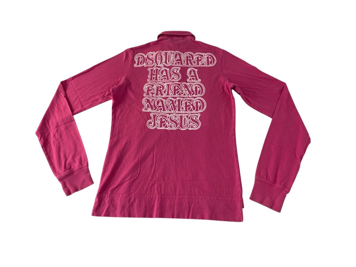 Dsquared2 Dsquared2 Has Friend With Jesus Humour Polo Tee Size M / US 6-8 / IT 42-44 - 2 Thumbnail