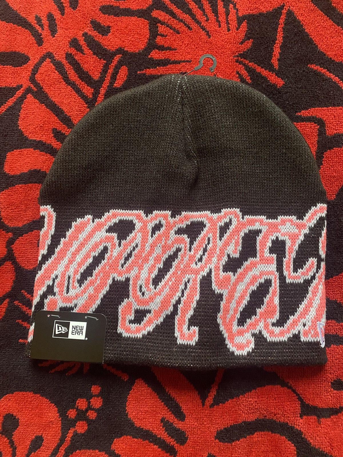 Supreme Supreme New Era Cursive Beanie Black Size ONE SIZE - 2 Thumbnail