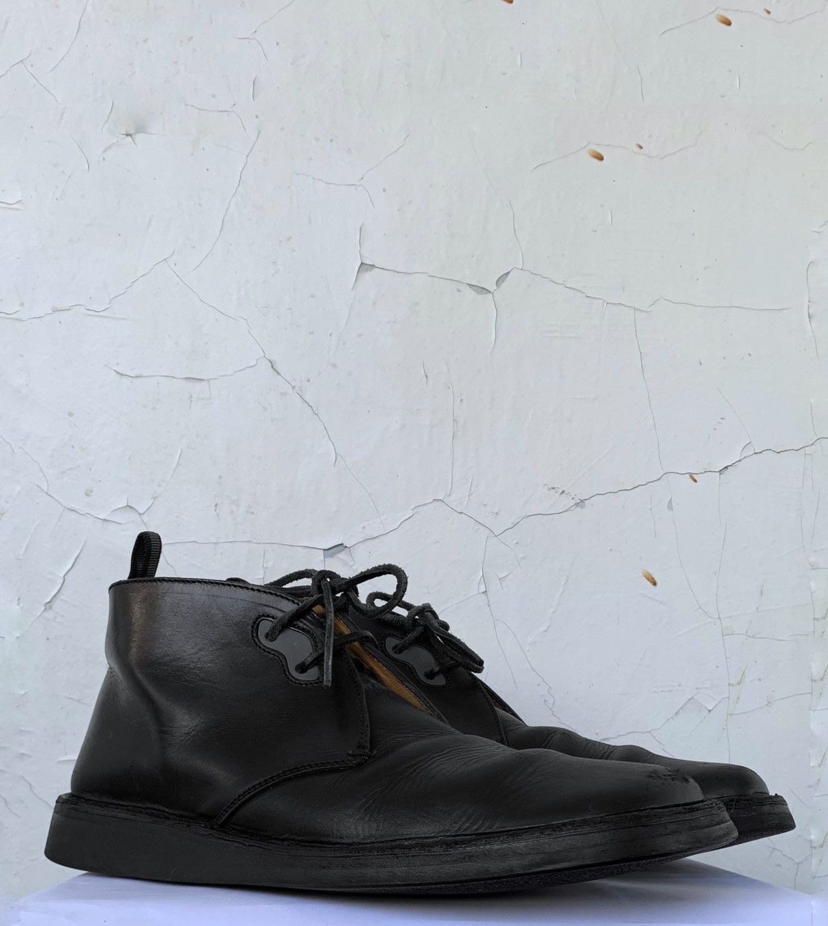 Miu Miu 🧿leather square toe low boots black Size US 10.5 / EU 43-44 - 1 Thumbnail