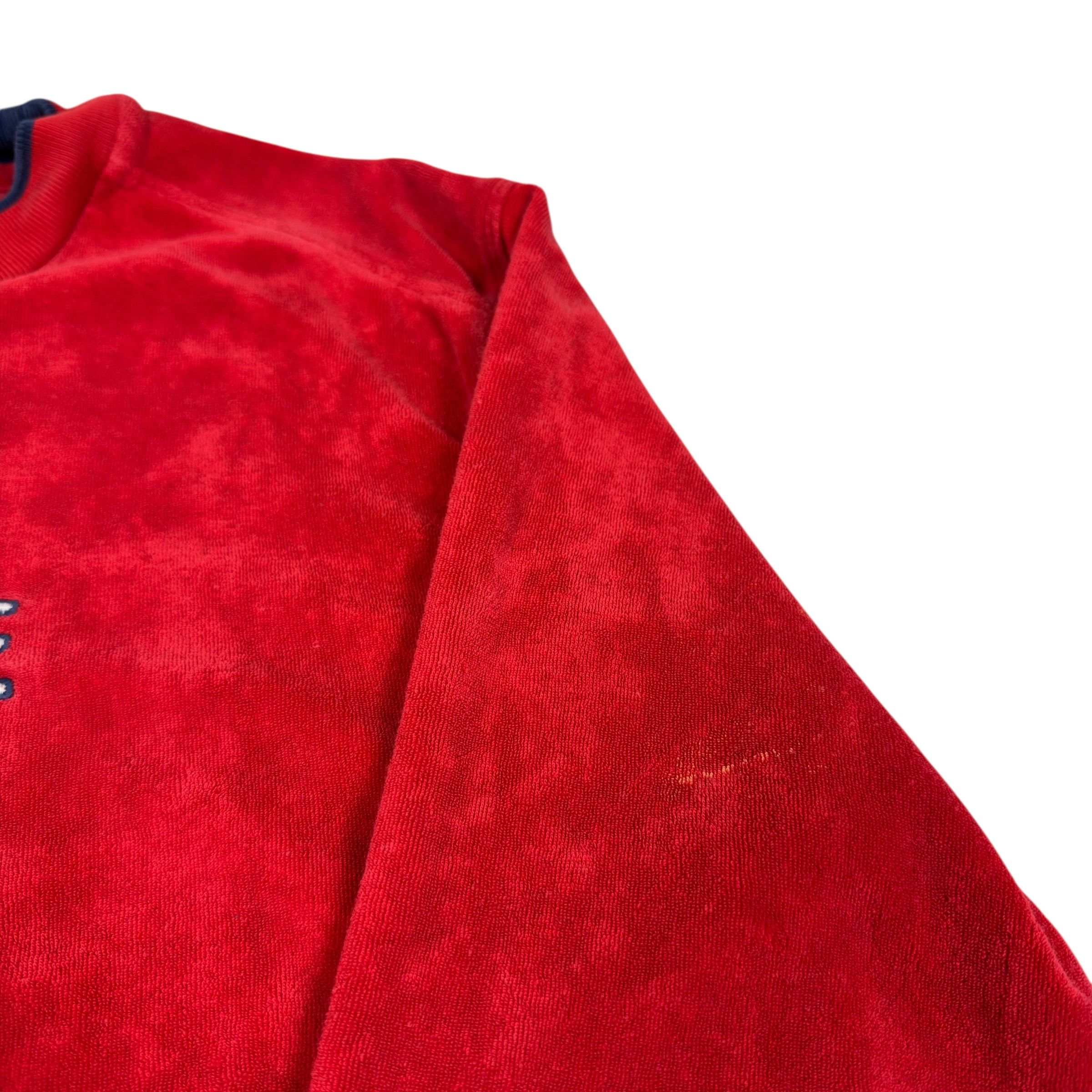 Nike × Vintage Nike Vintage Women's Red Cotton Sweatshirt Small Y2K Size S / US 4 / IT 40 - 4 Thumbnail