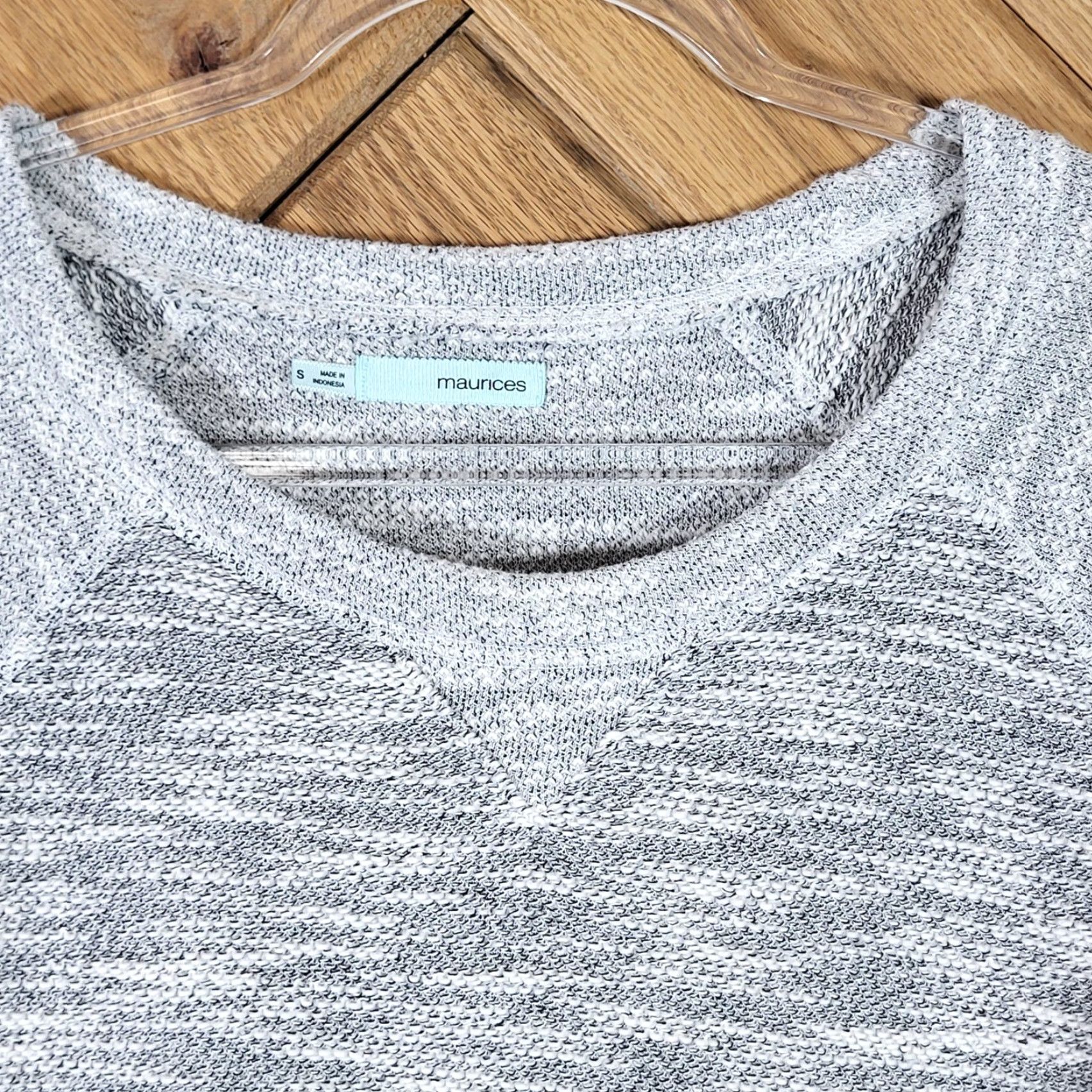 Vintage Maurices Knit Dress Womens Size S Raglan Sleeve Drawstring Pockets Grey Knit Dress Casual Womens S Grey 34" length Pockets Raglan Dress Maurices Size S / US 4 / IT 40 - 2 Thumbnail