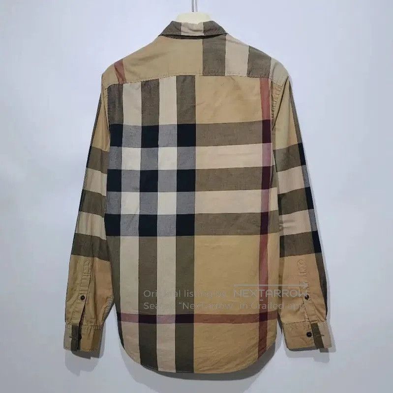 Burberry Burberry Khaki Cotton Long Sleeve Shirt. Size XS / US 0-2 / IT 36-38 - 2 Thumbnail