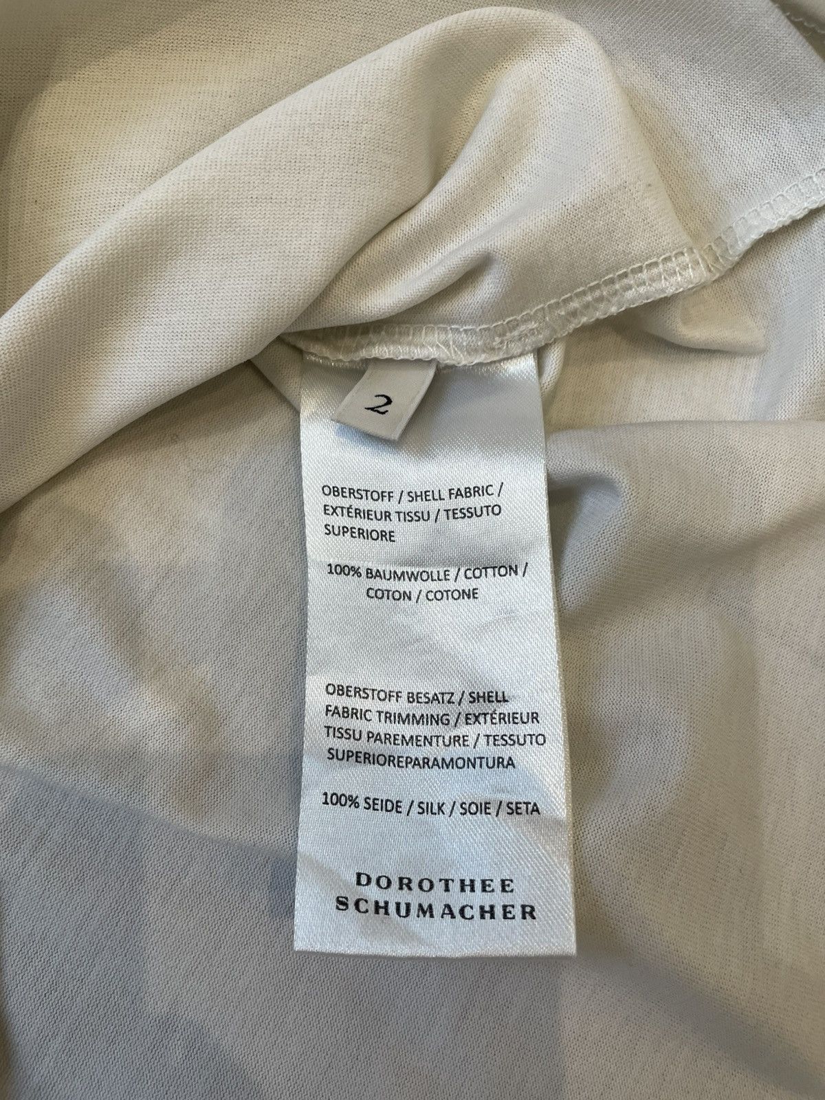 DOROTHEE SCHUMACHER dorothee schumacher silk cotton top t shirt Size XXS / US 00 / IT 34 - 4 Thumbnail