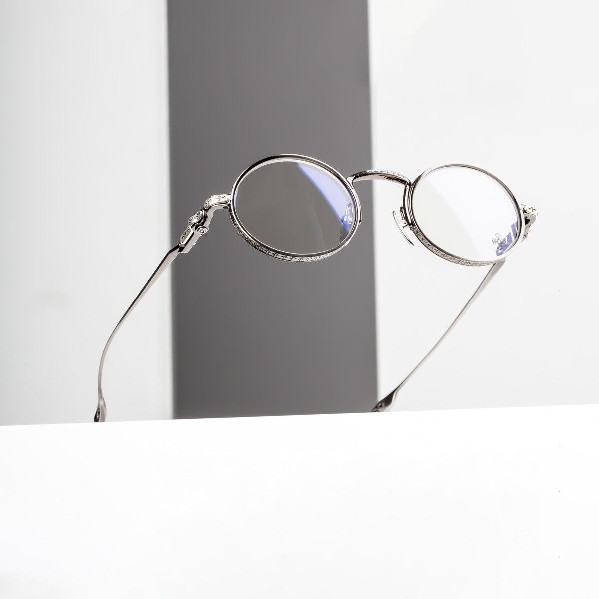 Chrome Hearts CHROME HEARTS HONEY DIPPED PEWTER GLASSES Size ONE SIZE - 1 Thumbnail