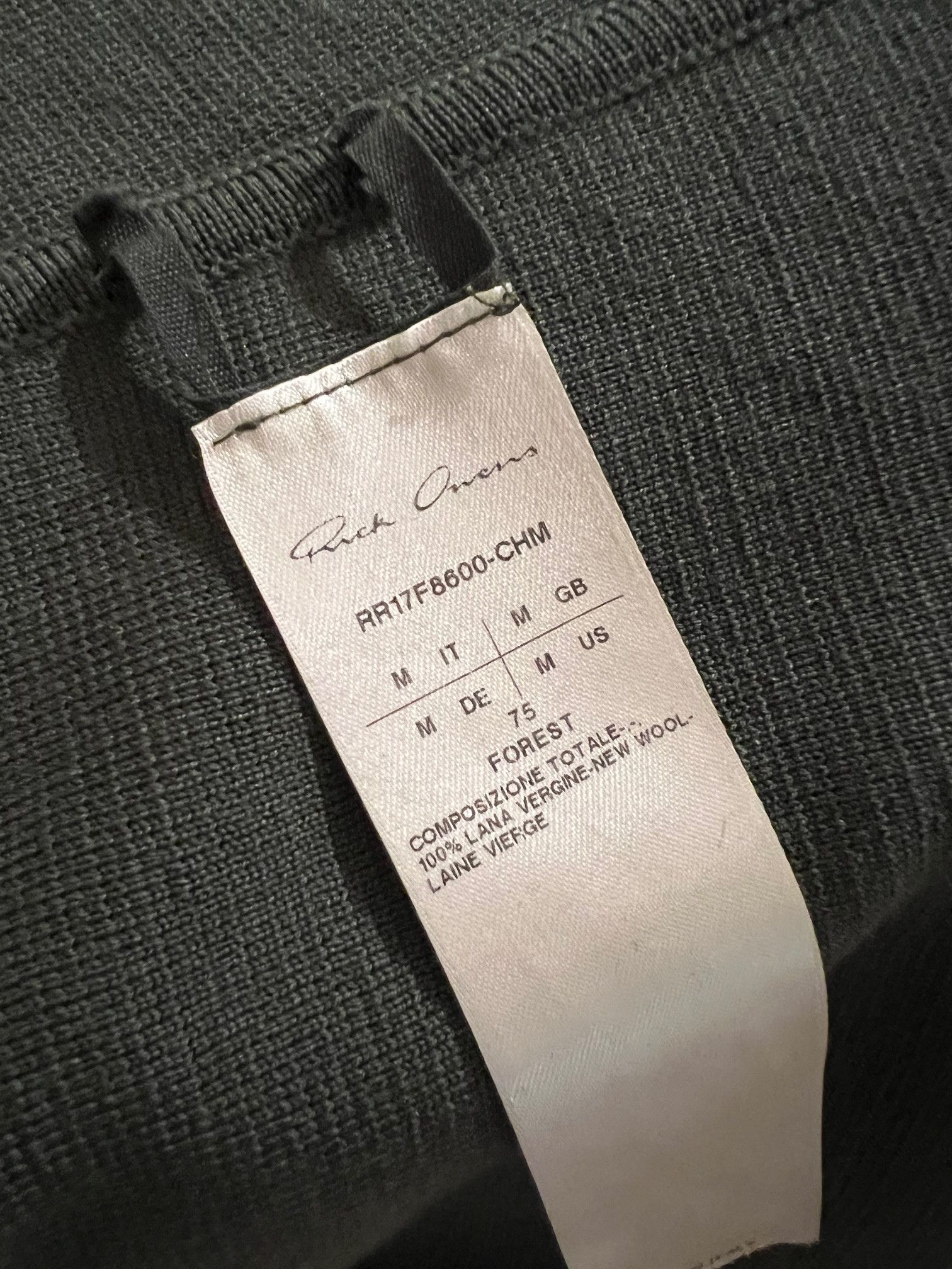 Rick Owens Rick Owens Subhuman Knit Sweater – FW17 Size US M / EU 48-50 / 2 - 8 Thumbnail