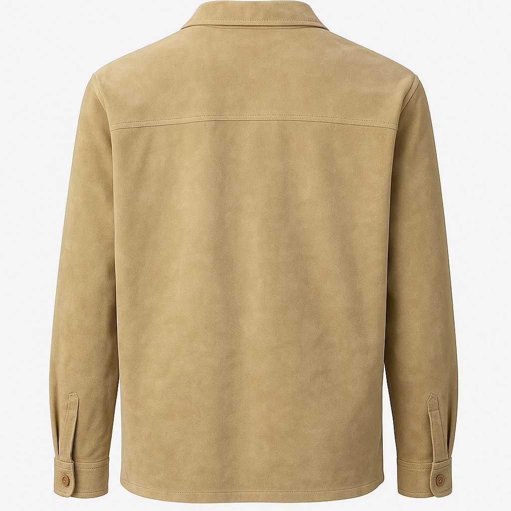 Other Vintage Bagatelle Tan Leather Shirt Jacket (S) – Unisex Size US S / EU 44-46 / 1 - 4 Thumbnail