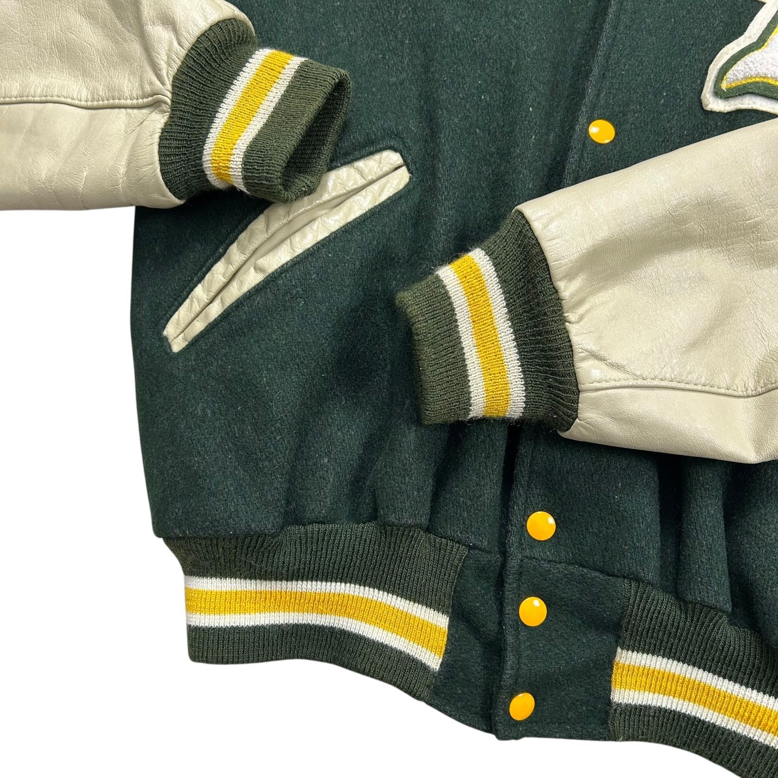 MLB VTG 90s MLB OAKLAND ATHLETICS A's DELONG VARSITY JACKET Size US XL / EU 56 / 4 - 6 Thumbnail