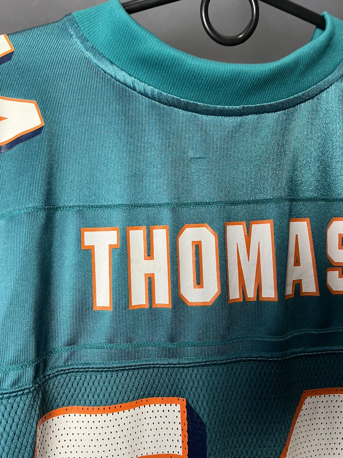 Reebok Vintage Miami Dolphins Jersey #54 Thomas NFL Football Reebok Size US L / EU 52-54 / 3 - 20 Thumbnail