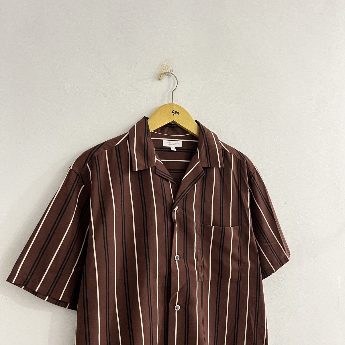 Japanese Brand United Arrow Striped Camp Collar Shirt Size US S / EU 44-46 / 1 - 3 Thumbnail