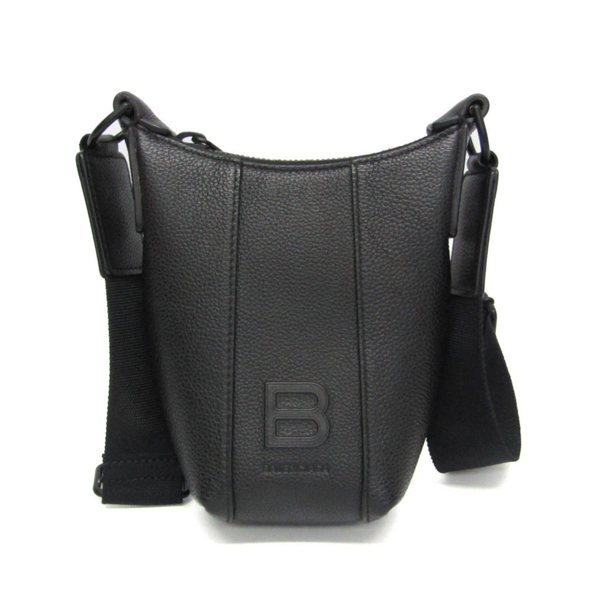 Balenciaga Balenciaga Hourglass Shoulder Bag 644722 Men,Women Leather Pouch,Shoulder Bag Black Size ONE SIZE - 1 Thumbnail