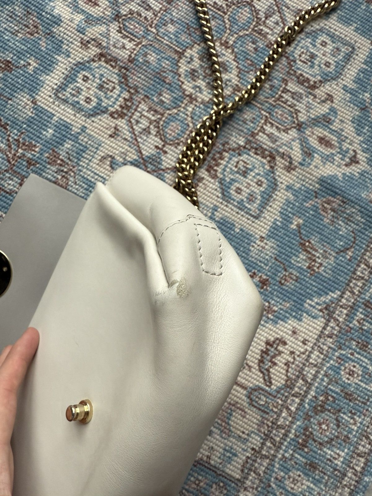 Anya Hindmarch Anya Hindmarch Smile White Leather Shoulder Bag Size ONE SIZE - 19 Thumbnail