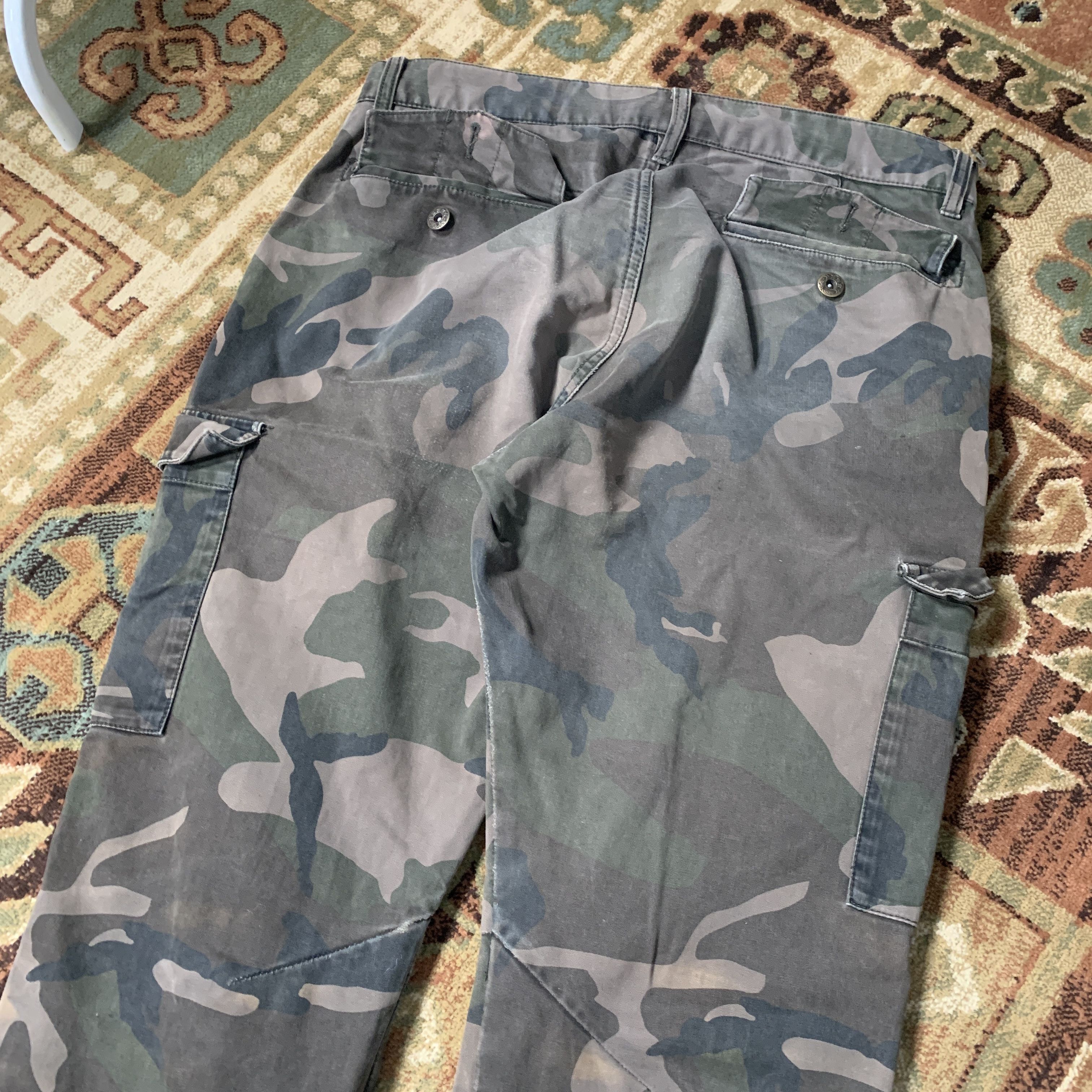 If Six Was Nine 2000s Global Work Camo Army OG Cargo Pants y2k Size US 32 / EU 48 - 4 Thumbnail