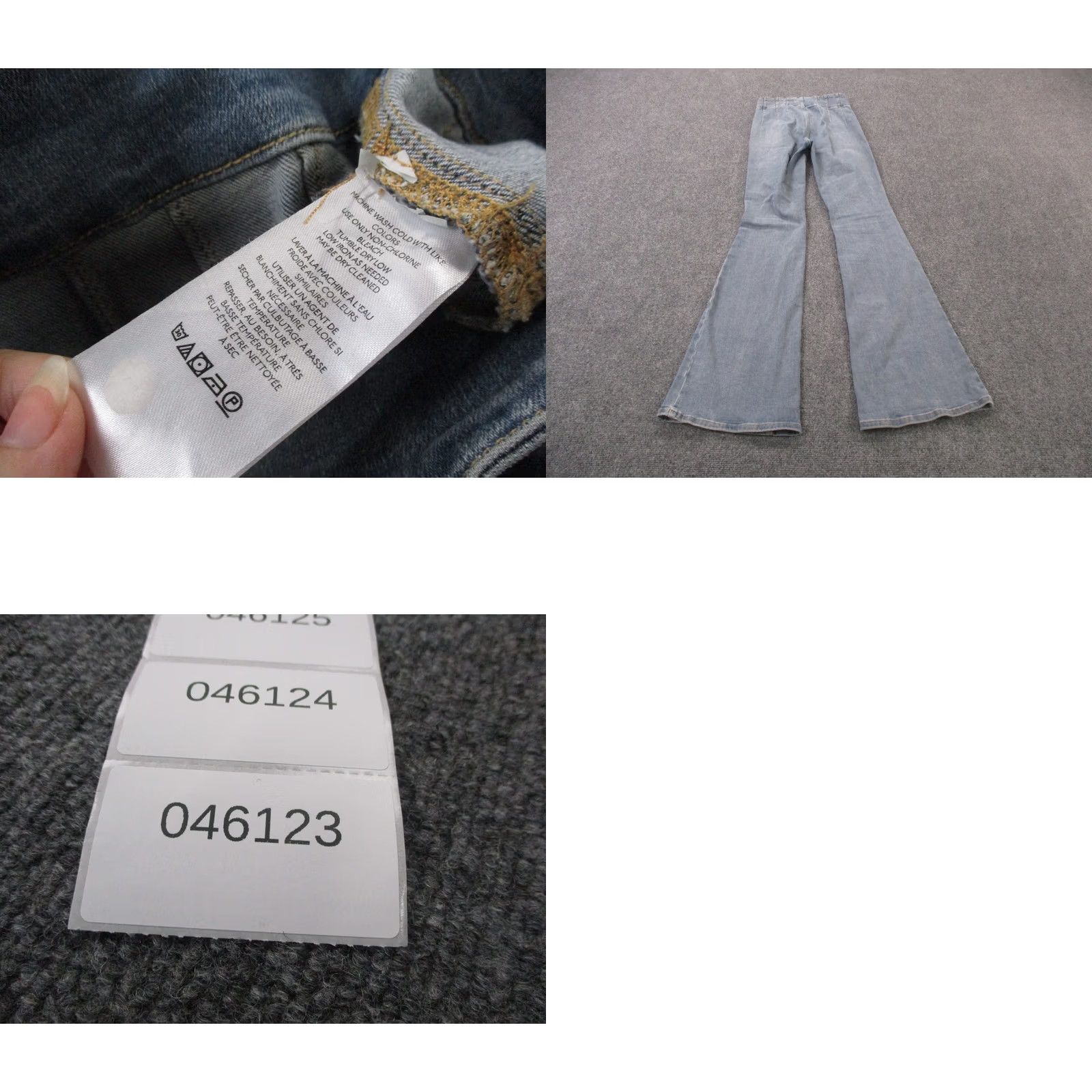 Free People Free People Jeans Womens 26 Denim Flared Hippie 90s Style Casual Cotton Polyester Spandex White 26 Inseam 35 Inseam Mens Womens Girls? Size 26" / US 2 / IT 38 - 8 Thumbnail