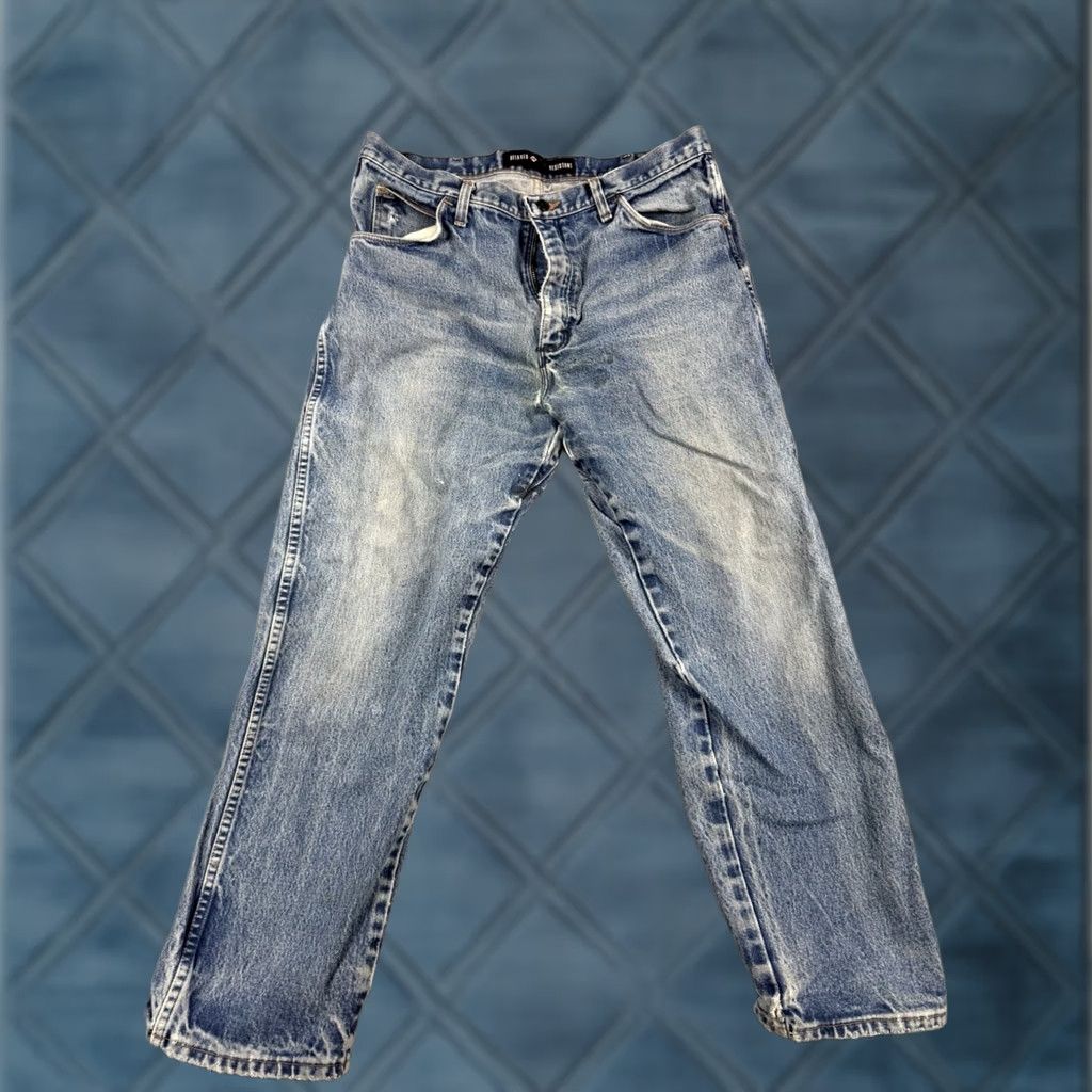 Wrangler Wrangler Jeans Men's 36x30 Flame-Resistant FR Straight Denim Blue Cotton 5-Pocket USA Cowboy Size US 36 / EU 52 - 1 Thumbnail