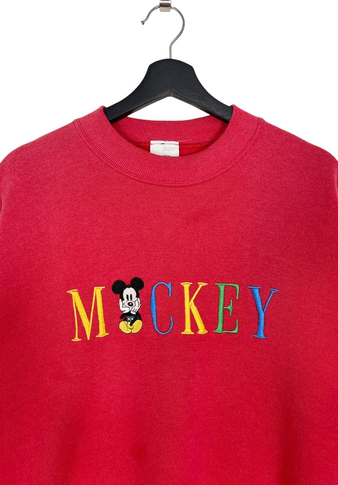 Anime 80s Vintage Embroidered Mickey Sweatshirt Size US XL / EU 56 / 4 - 4 Thumbnail