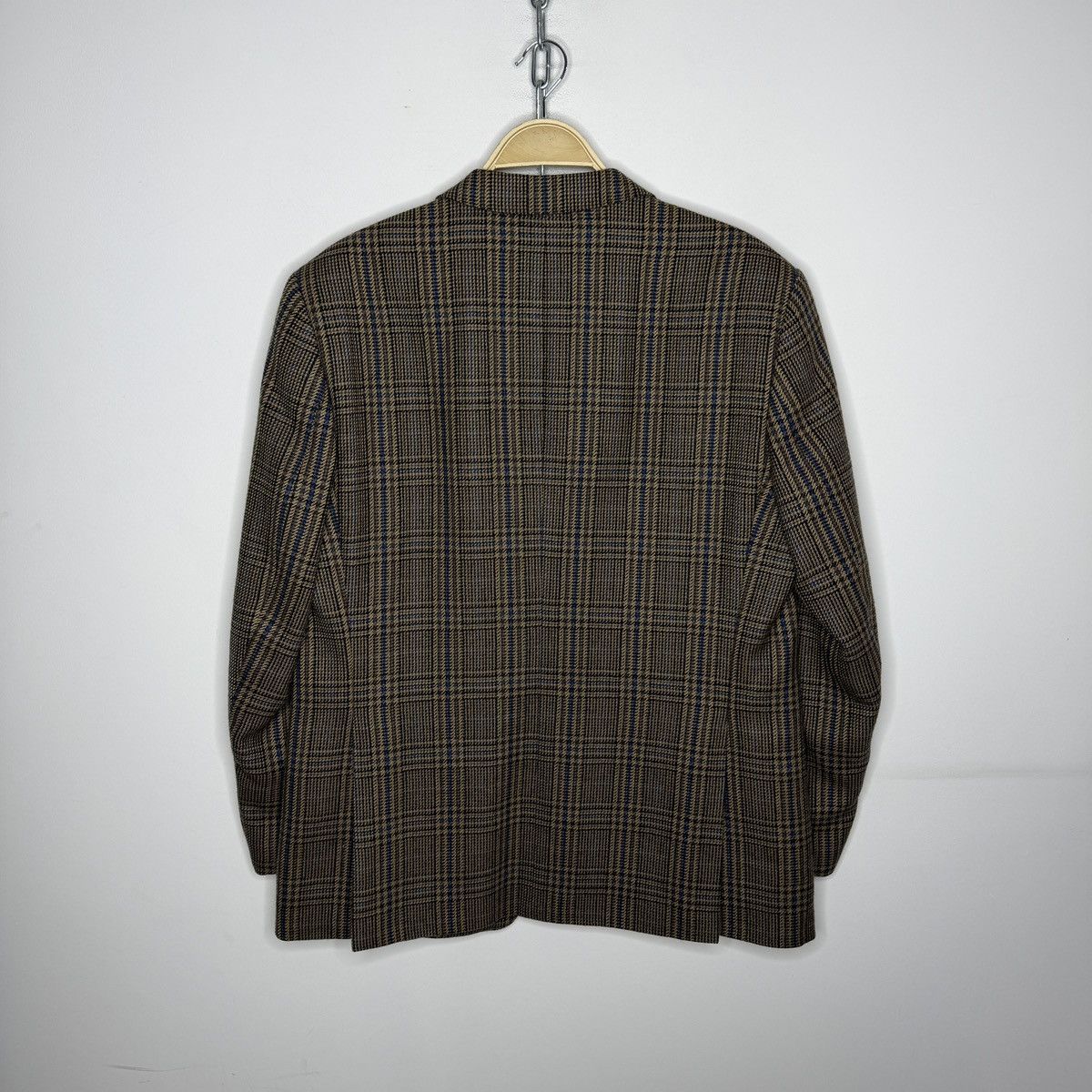 Yves Saint Laurent Vintage Yves Saint Laurent YSL Wool Checkered Plaid Blazer Size 42R - 7 Thumbnail