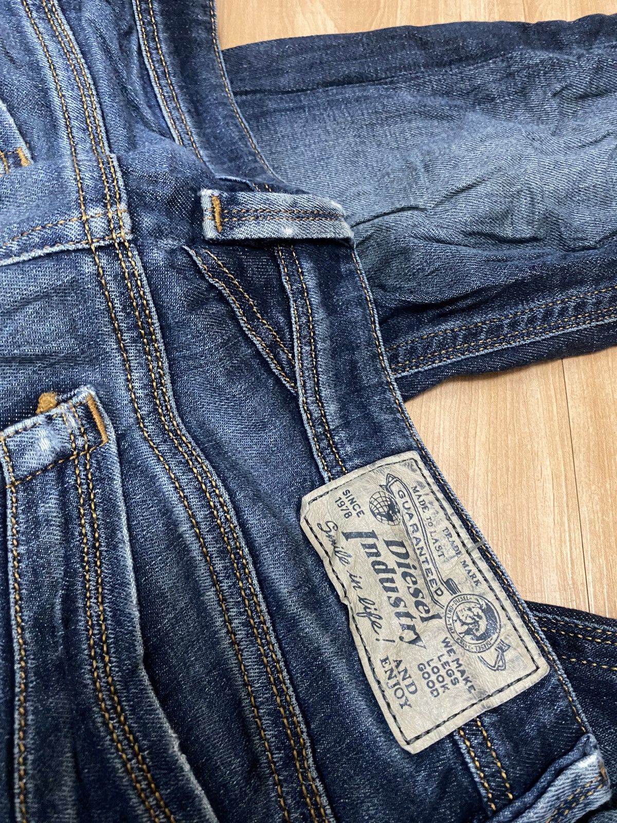 Diesel × Vintage Diesel industry skinny jeans faded style Size US 33 - 7 Thumbnail