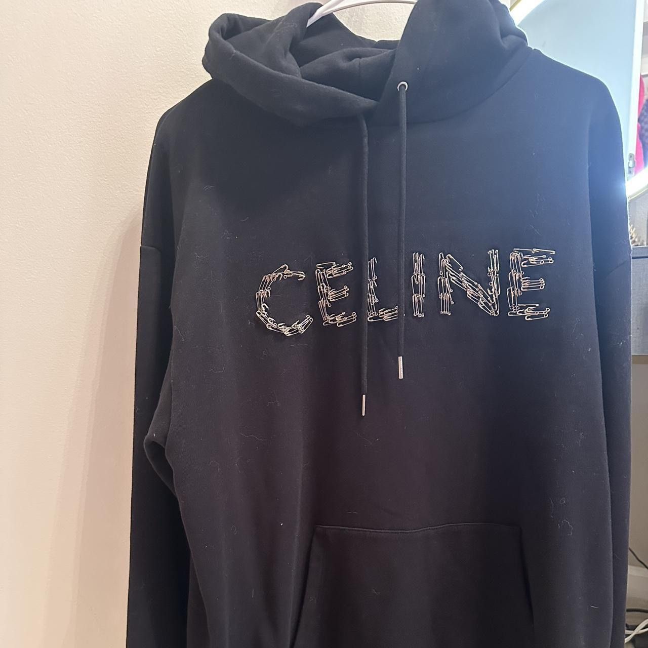 Celine × Hedi Slimane Celine Unreleased safety pin hoodie