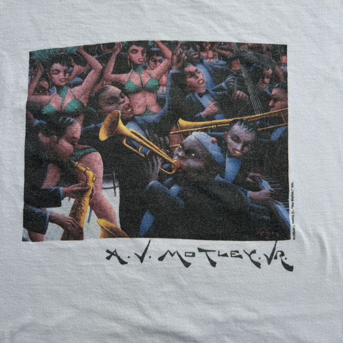 Band Tees Faded 90s AV Motley Jr Jazz Tee ERD Grunge Size US XL / EU 56 / 4 - 3 Thumbnail