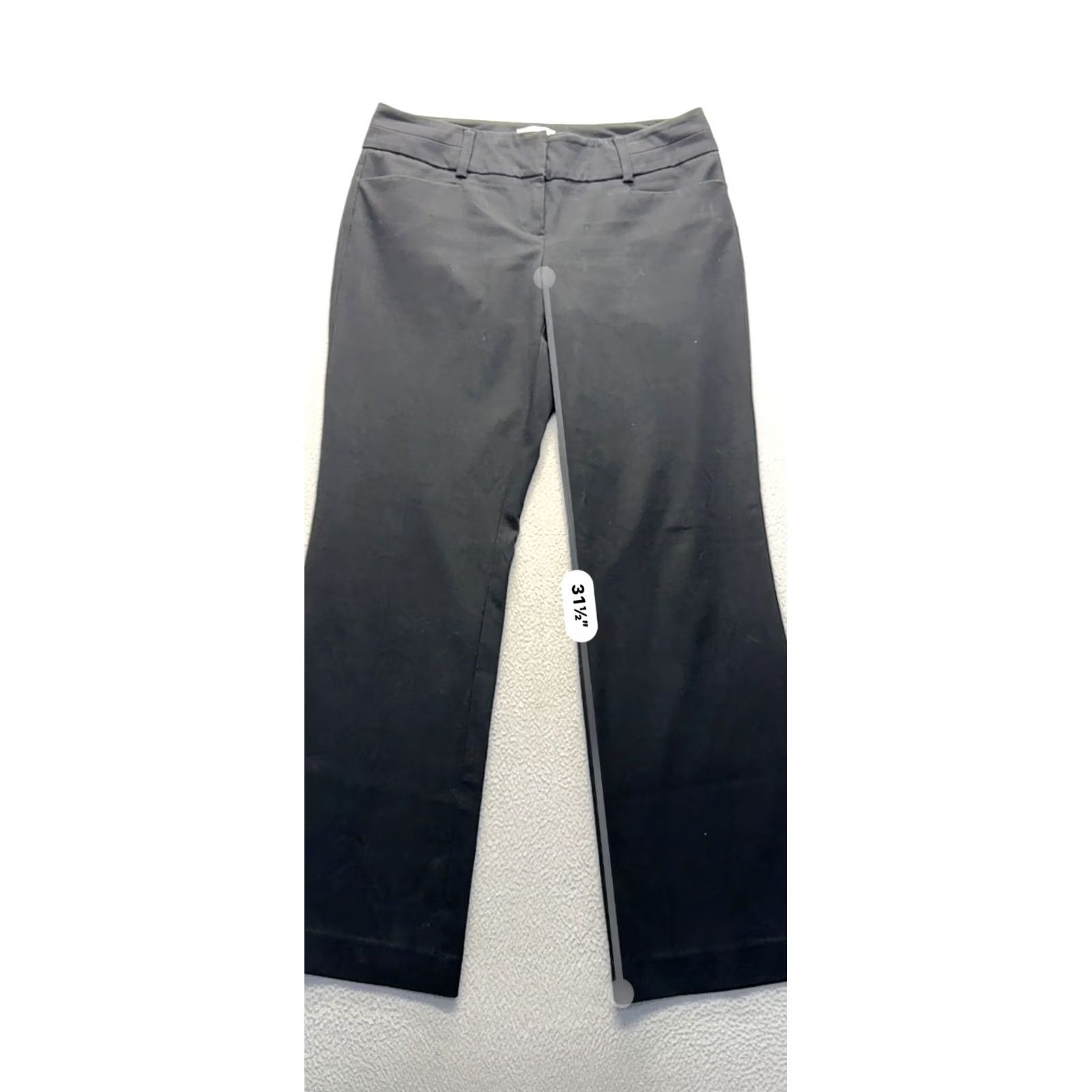 Vintage New York & Company Stretch Black Dress Pants Size 10 Womens Regular #183B Size 32" / US 10 / IT 46 - 7 Thumbnail