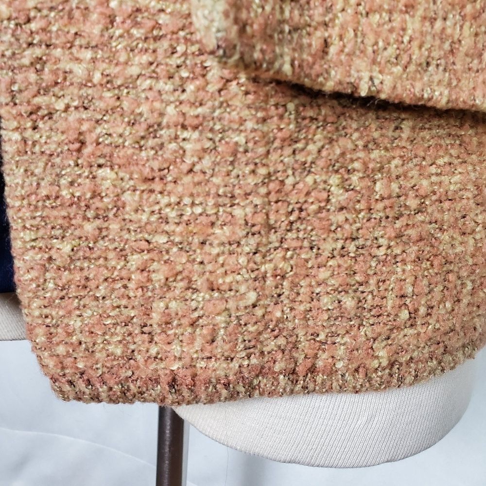 Vintage Vintage Boucle Sweater Blazer Farina Wool M Orange Knit Size M / US 6-8 / IT 42-44 - 2 Thumbnail