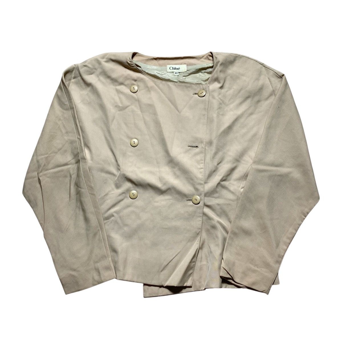 Chloe Vtg 90 Chloe Blazers Biege Double Button Size S / US 4 / IT 40 - 1 Thumbnail