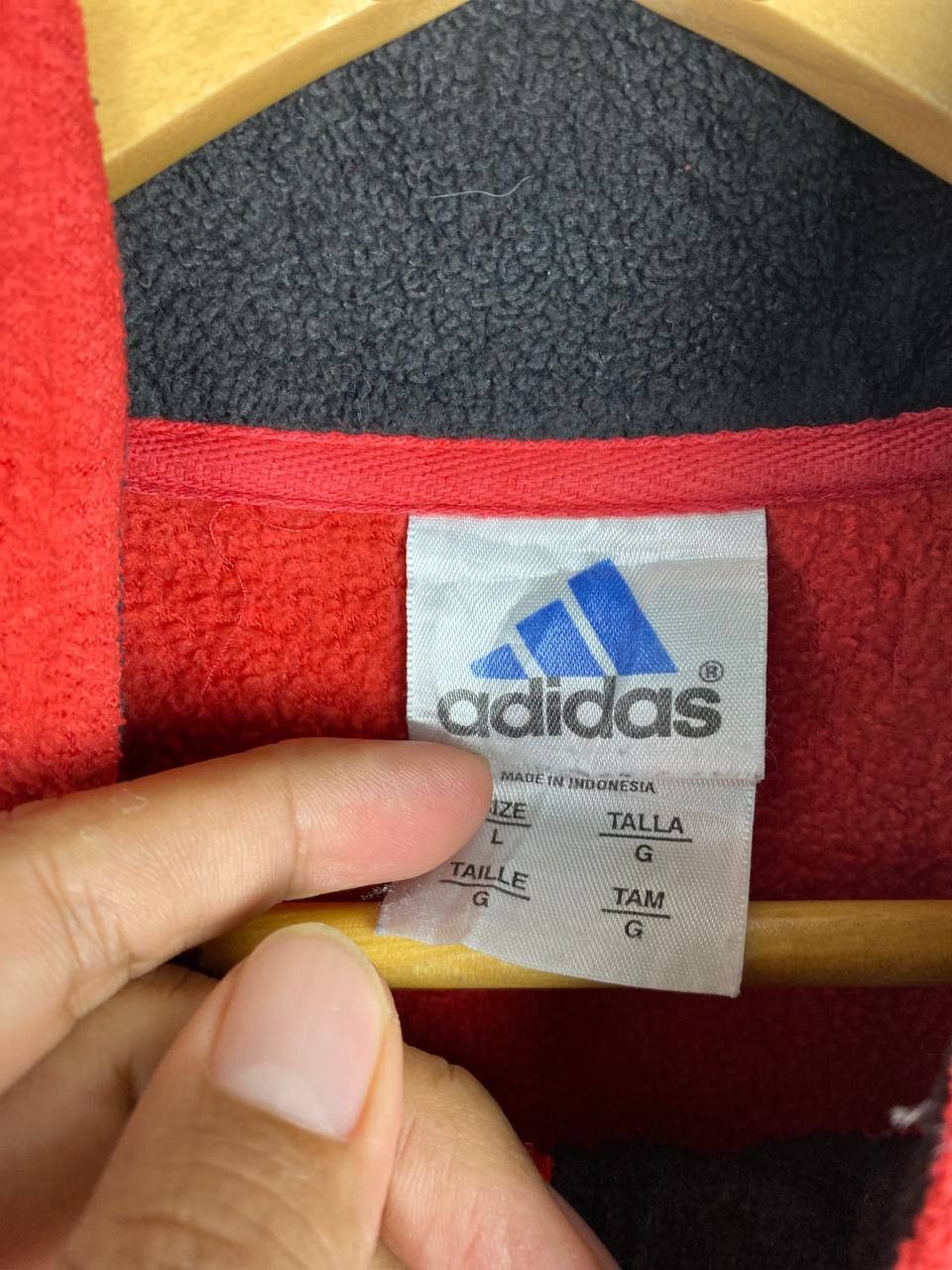 Adidas vintage adidas fleece quarter zipper jacket Size US L / EU 52-54 / 3 - 6 Thumbnail