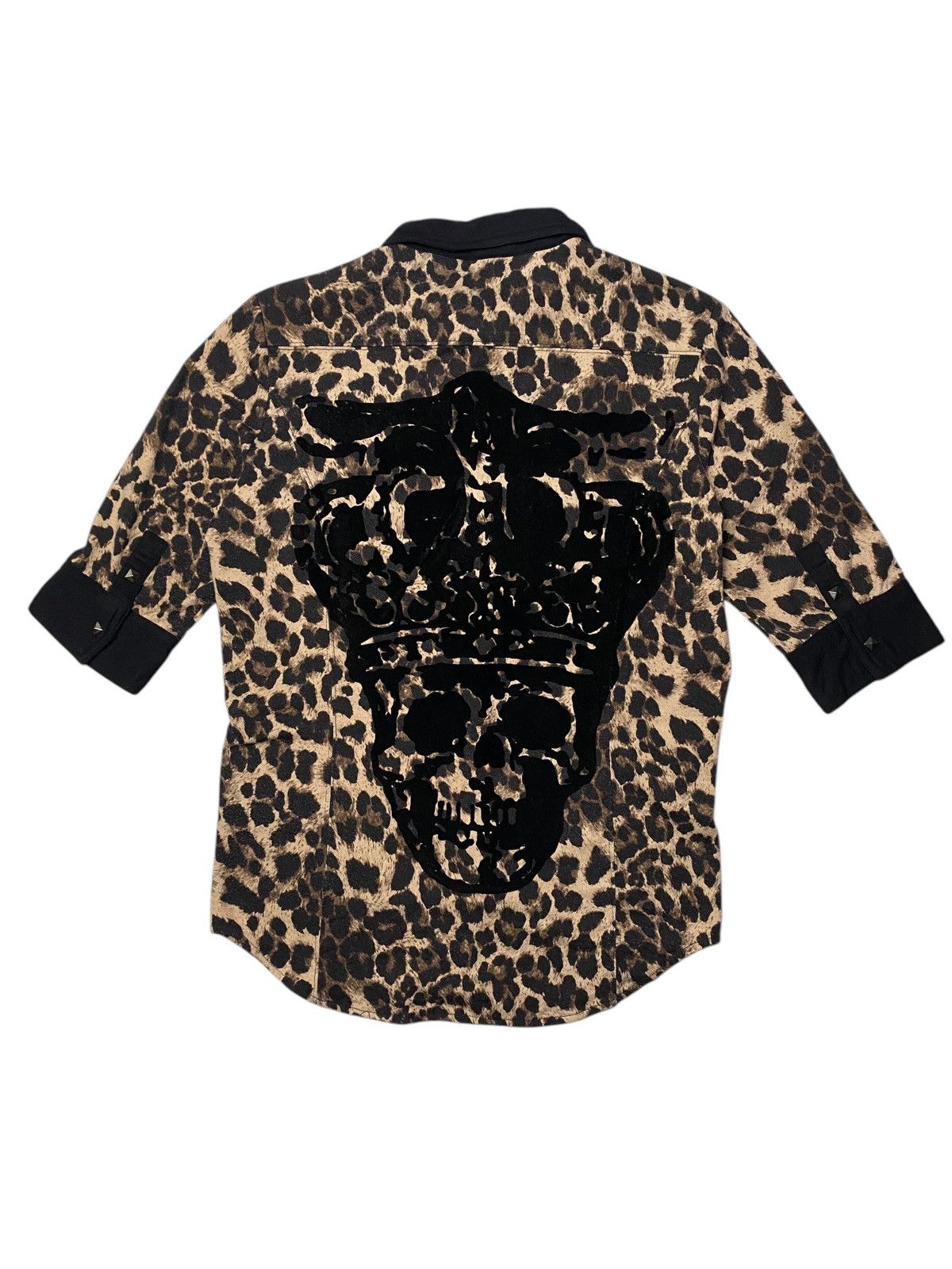 Hysteric Glamour 2000's Roshell Leopard Pattern Skull Shirts Size US M / EU 48-50 / 2 - 2 Thumbnail