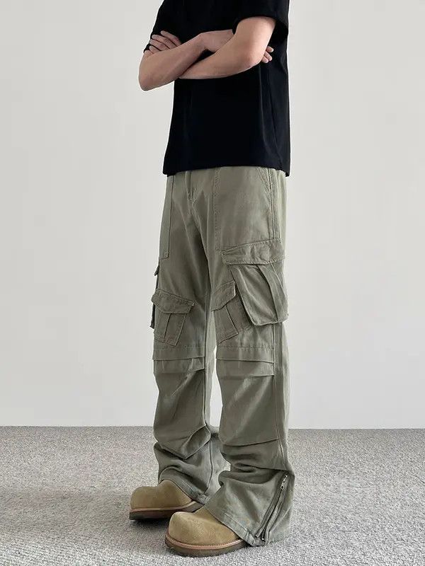 VIBE Cargo Stacked Pants Wide Leg Pants Size US 30 / EU 46 - 5 Thumbnail