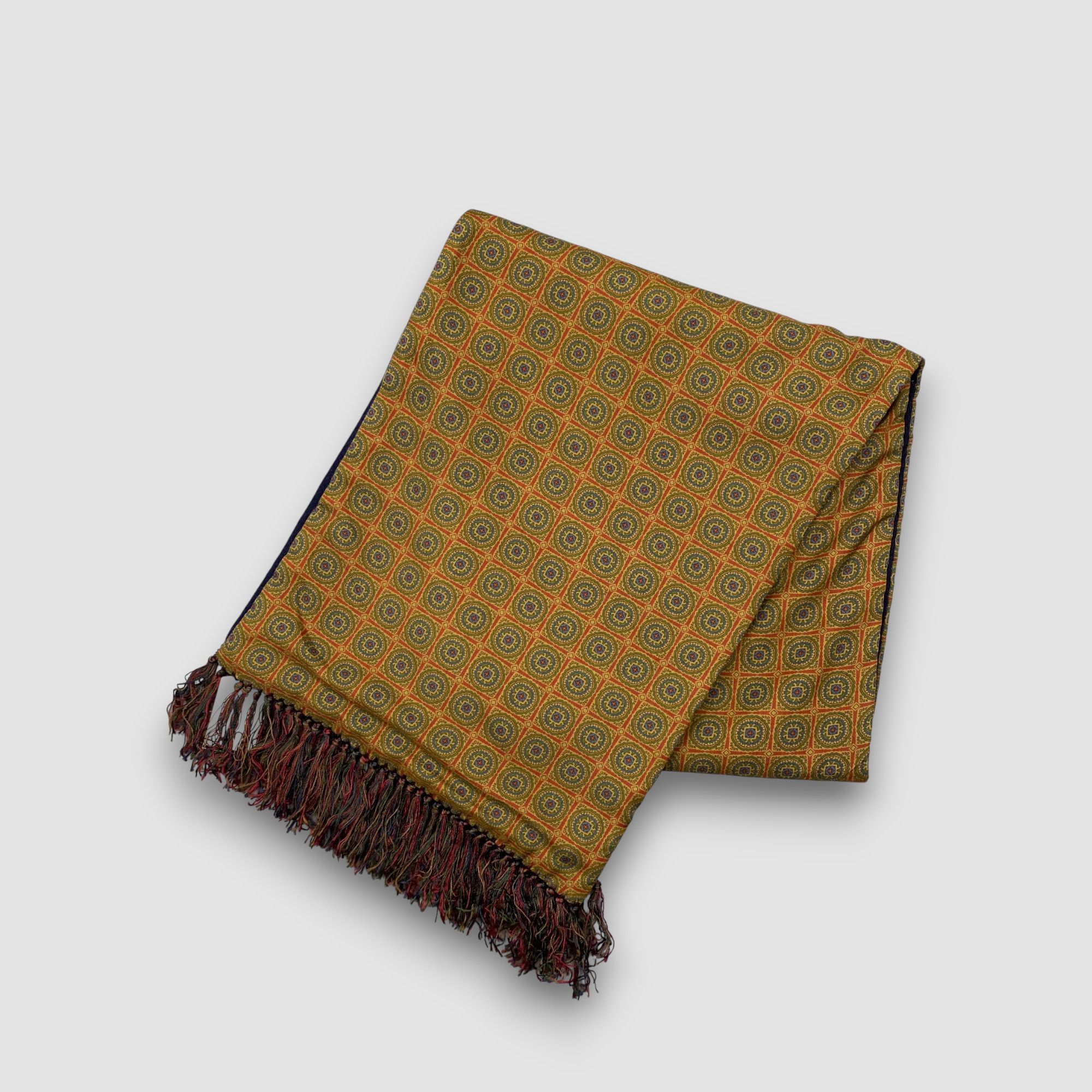 Japanese Brand Vintage John Comfort Scarf SILK Muffler Wool Scarves Size ONE SIZE - 3 Thumbnail