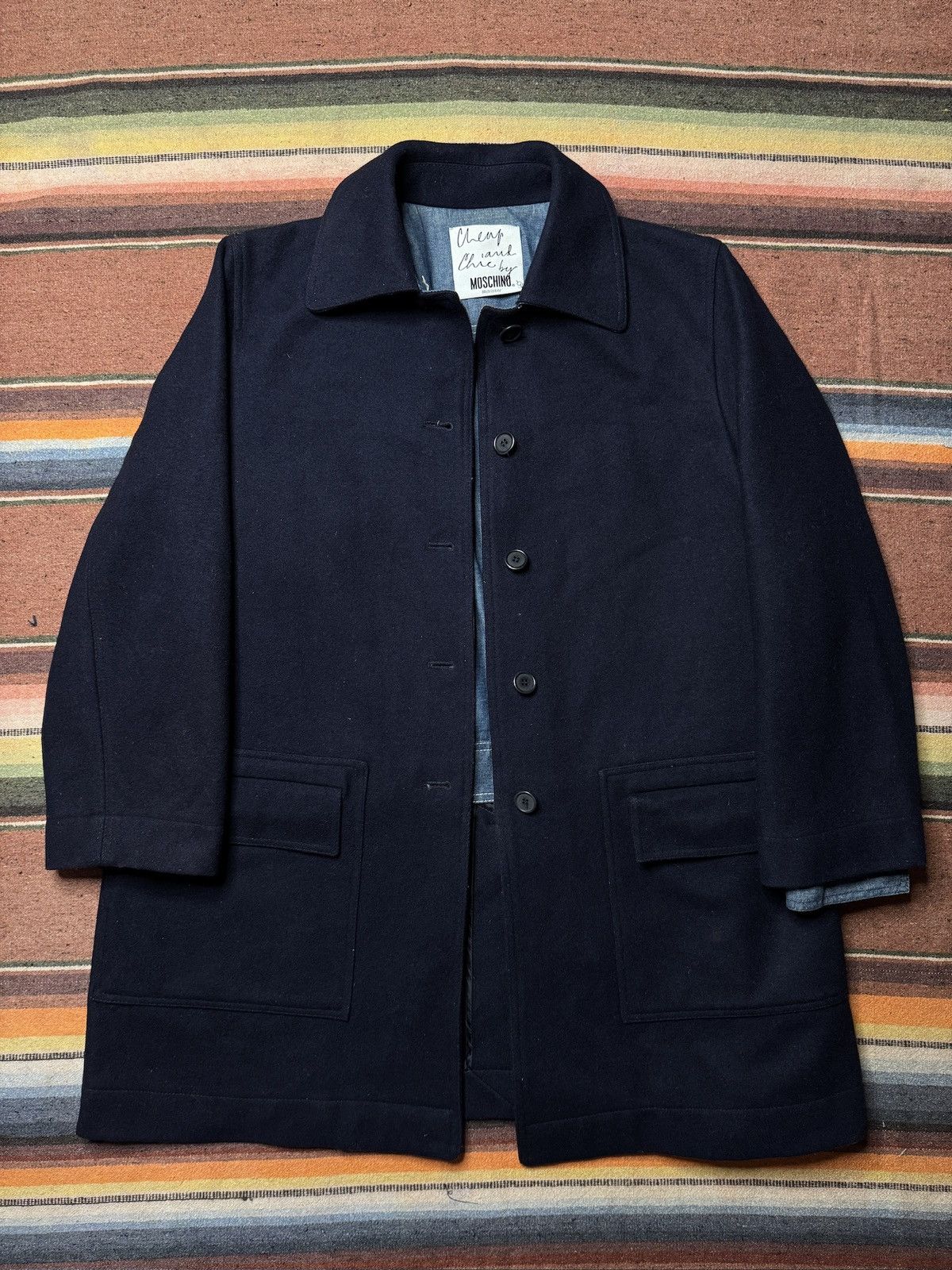 Moschino Cheap and Chic by Moschino Denim Jacket Coat Size L / US 10 / IT 46 - 1 Thumbnail