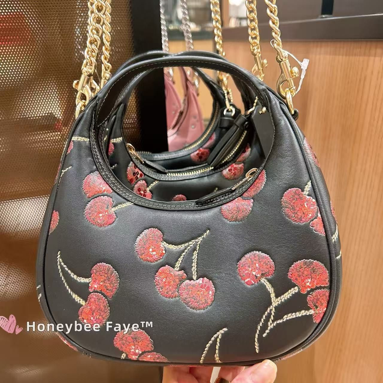 Coach NWT Coach Carmen Mini Crossbody Bag With Cherry Print CCZ22 Size ONE SIZE - 2 Thumbnail
