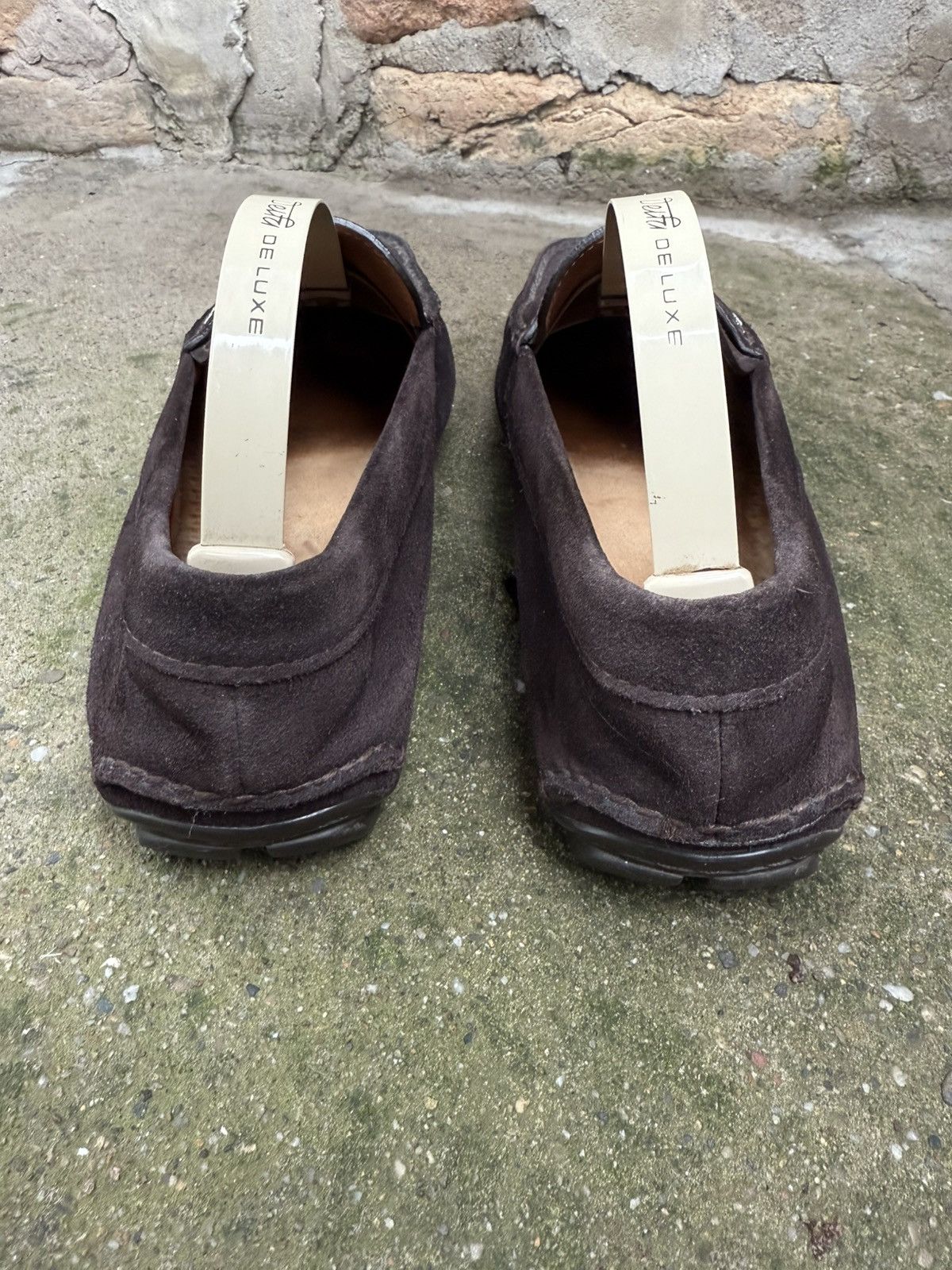 Prada 💫 Prada 💫 Men's Brown Suede Moccasins Casual Driver Loafers Size US 7.5 / EU 40-41 - 6 Thumbnail