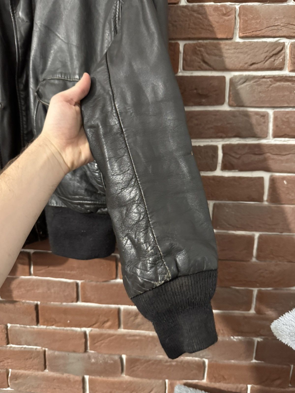 Leather Vintage High Quality Casual Leather Jacket Rare Rock Roll Size US XL / EU 56 / 4 - 14 Thumbnail