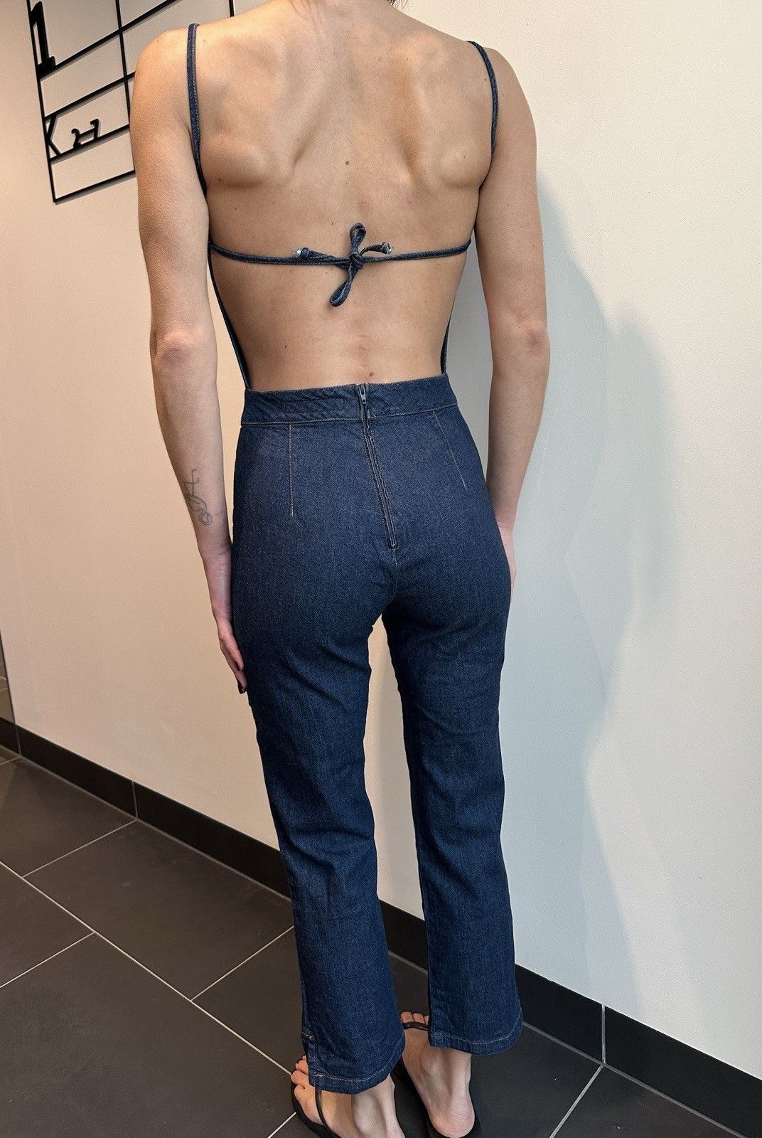 Miss Sixty Miss Sixty Jumpsuit Open Back Vintage Y2k Festival Denim Size 26" / US 2 / IT 38 - 2 Thumbnail