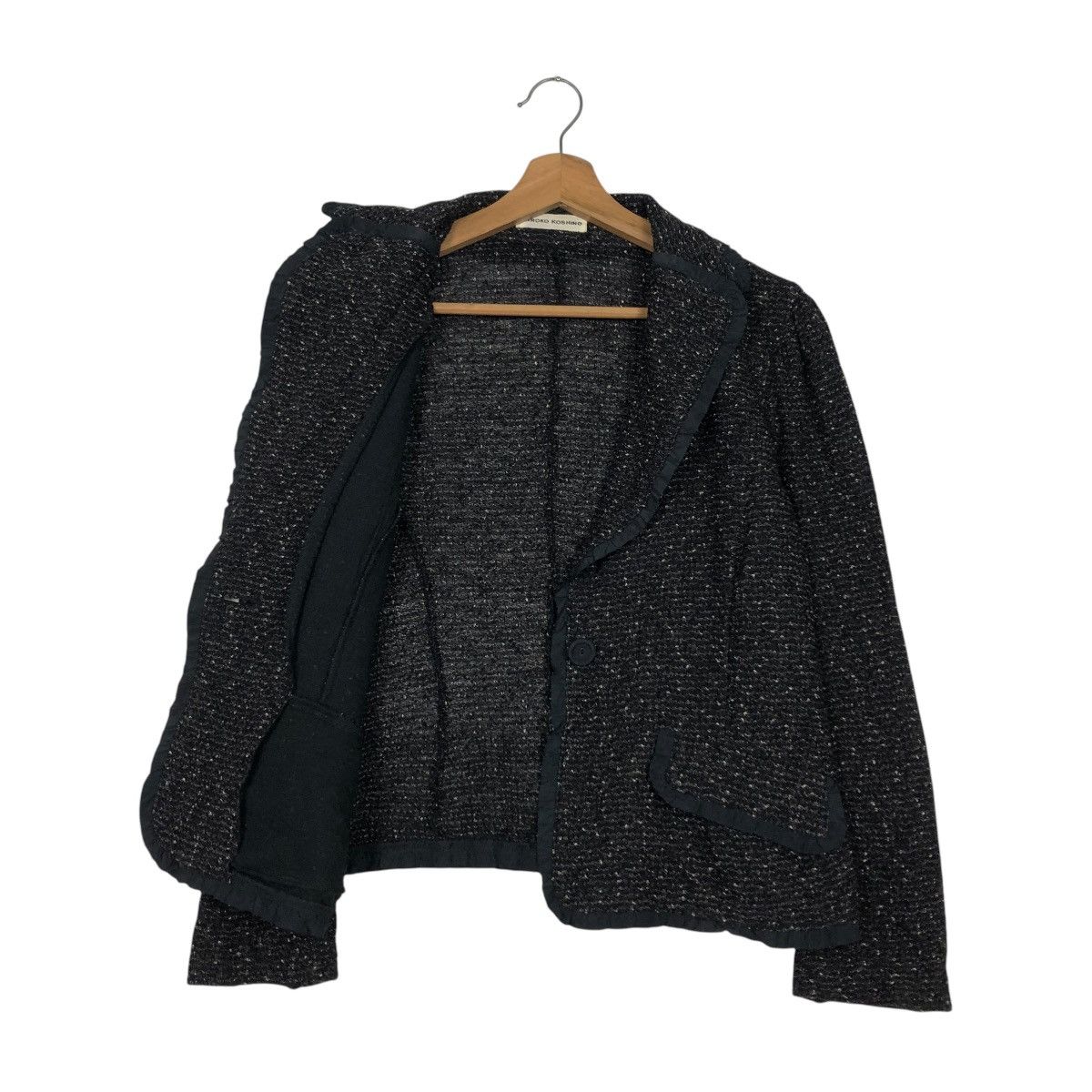 Hiroko Koshino Homme 🔥VINTAGE TWEED JACKET HIROKO KOSHINO Size M / US 6-8 / IT 42-44 - 13 Thumbnail