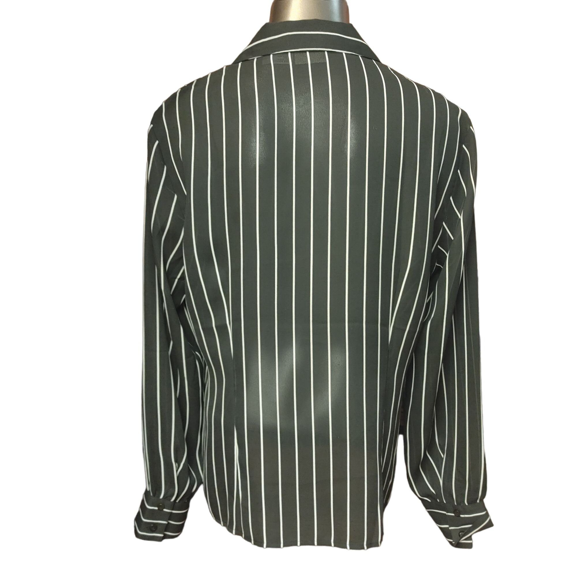 Other Newport News Easy Style Women's Black/White Striped Long Sle Size XXL / US 16-18 / IT 52-54 - 2 Thumbnail