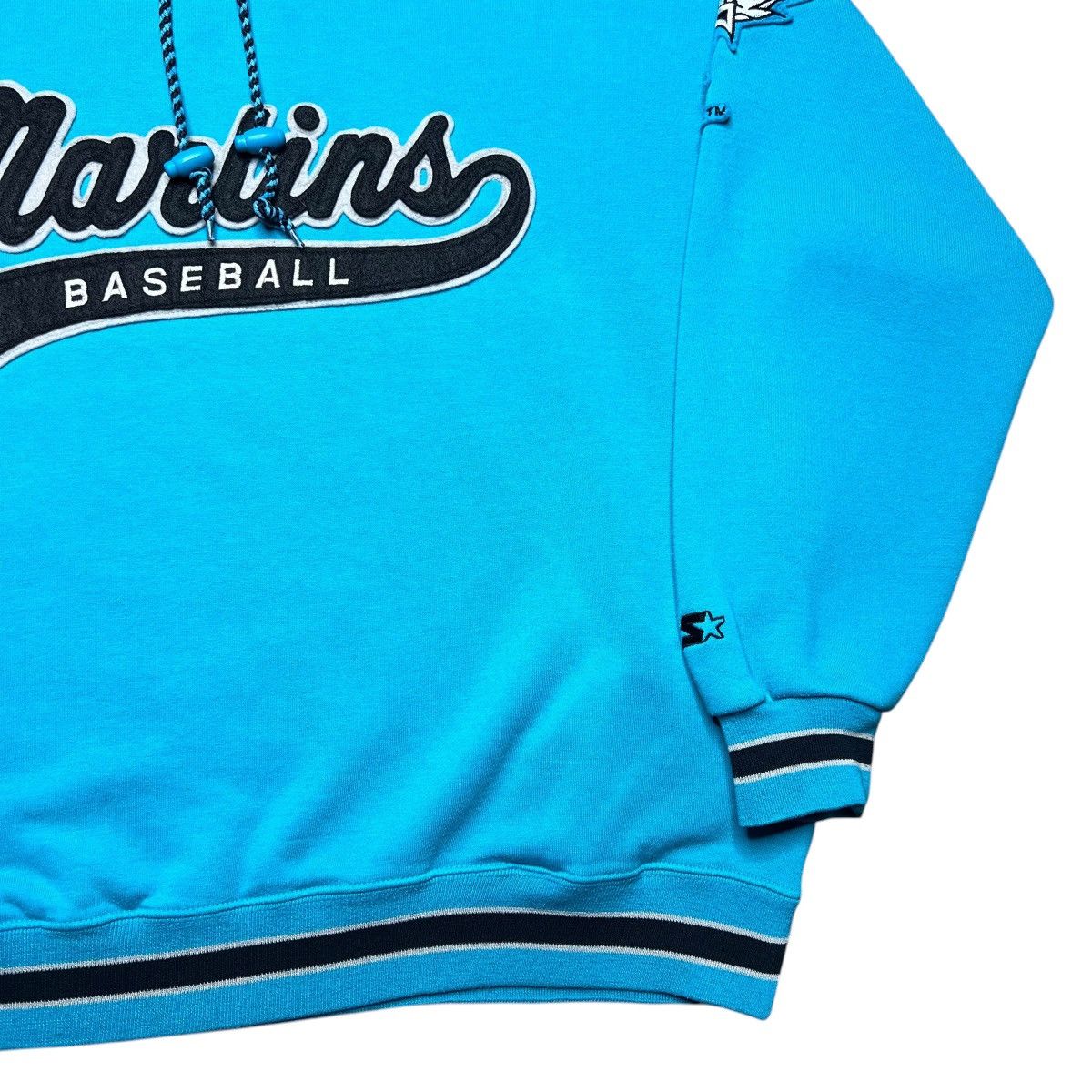 Starter Vintage 1990s MLB Florida Marlins Starter Tailsweep Hoodie Size US L / EU 52-54 / 3 - 18 Thumbnail